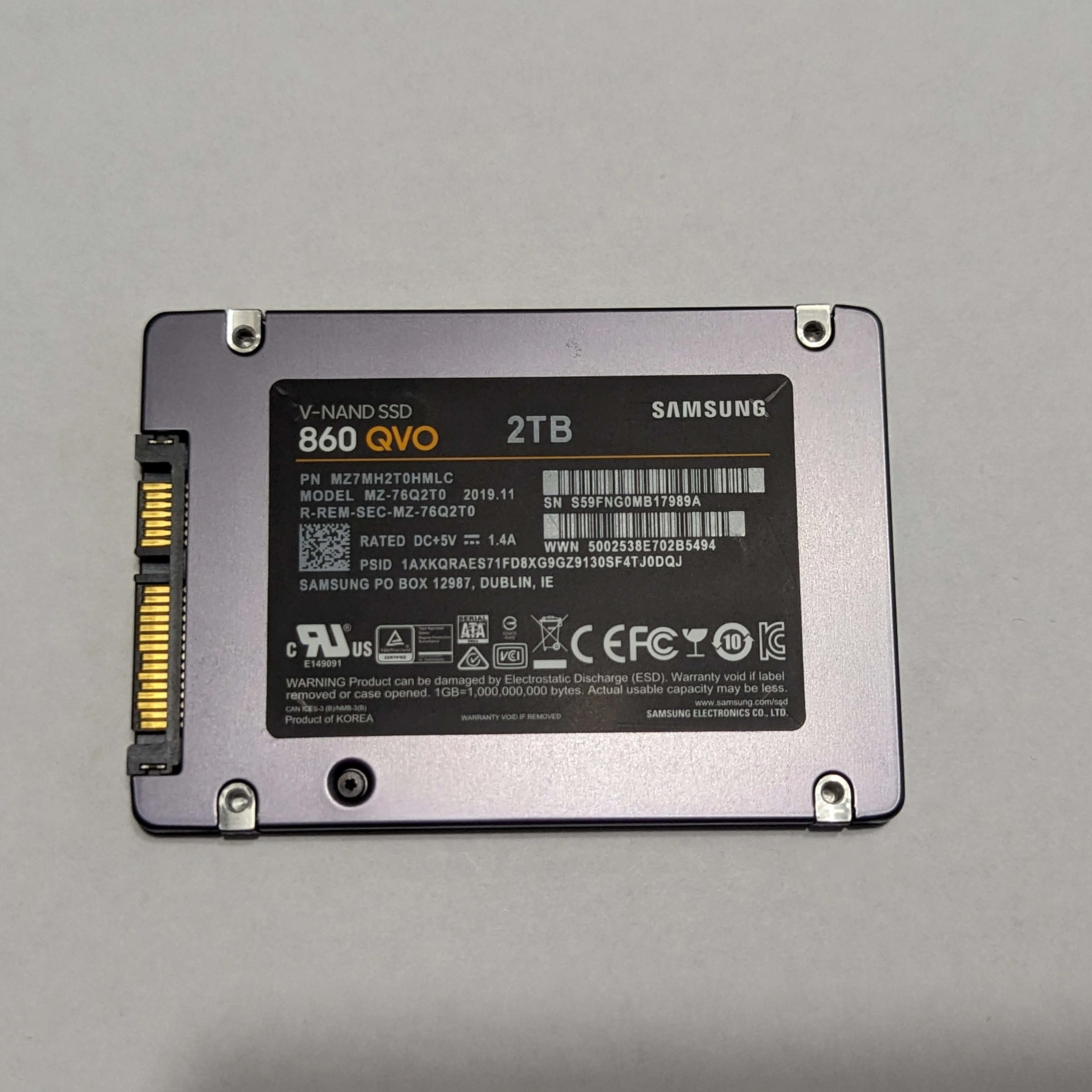 praktiseret Indsprøjtning uærlig Samsung 860 QVO 2TB SATA SSD | Jawa