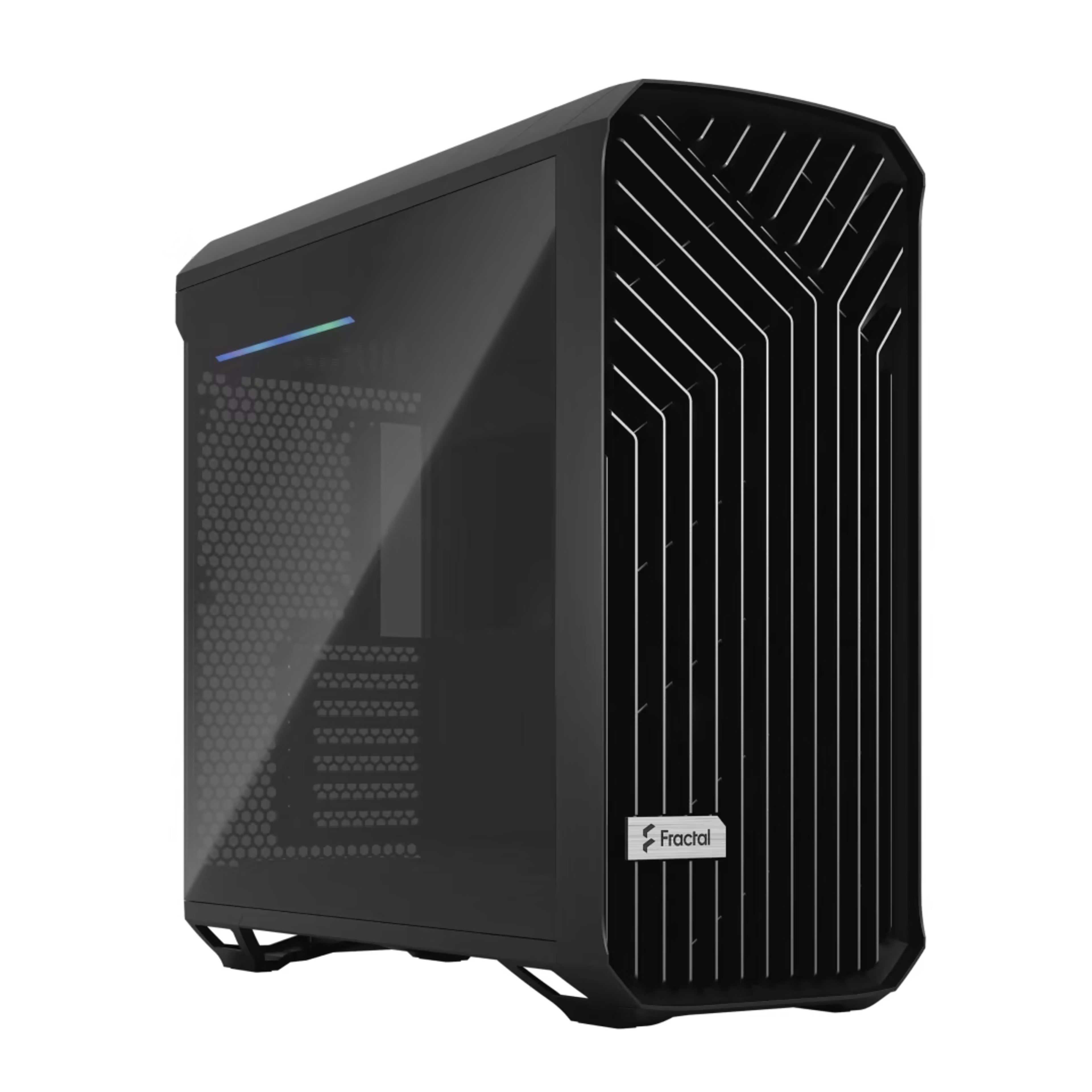 Fractal Design Torrent Black E-ATX Dark Tempered Glass Window High-Airflow Mid Tower Computer Case