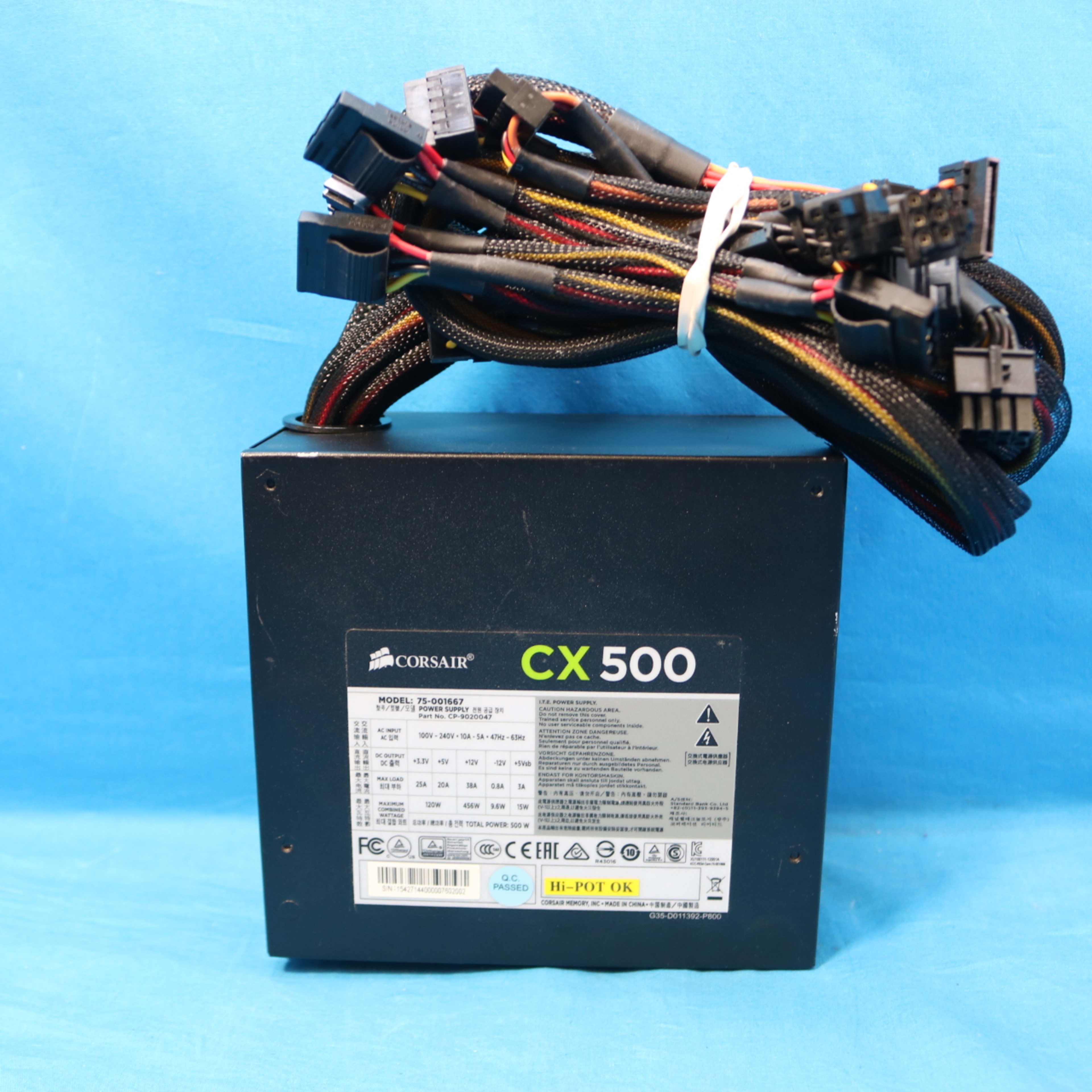 Corsair CX500 500W 80+ Bronze ATX Desktop Power Supply - 4266233097
