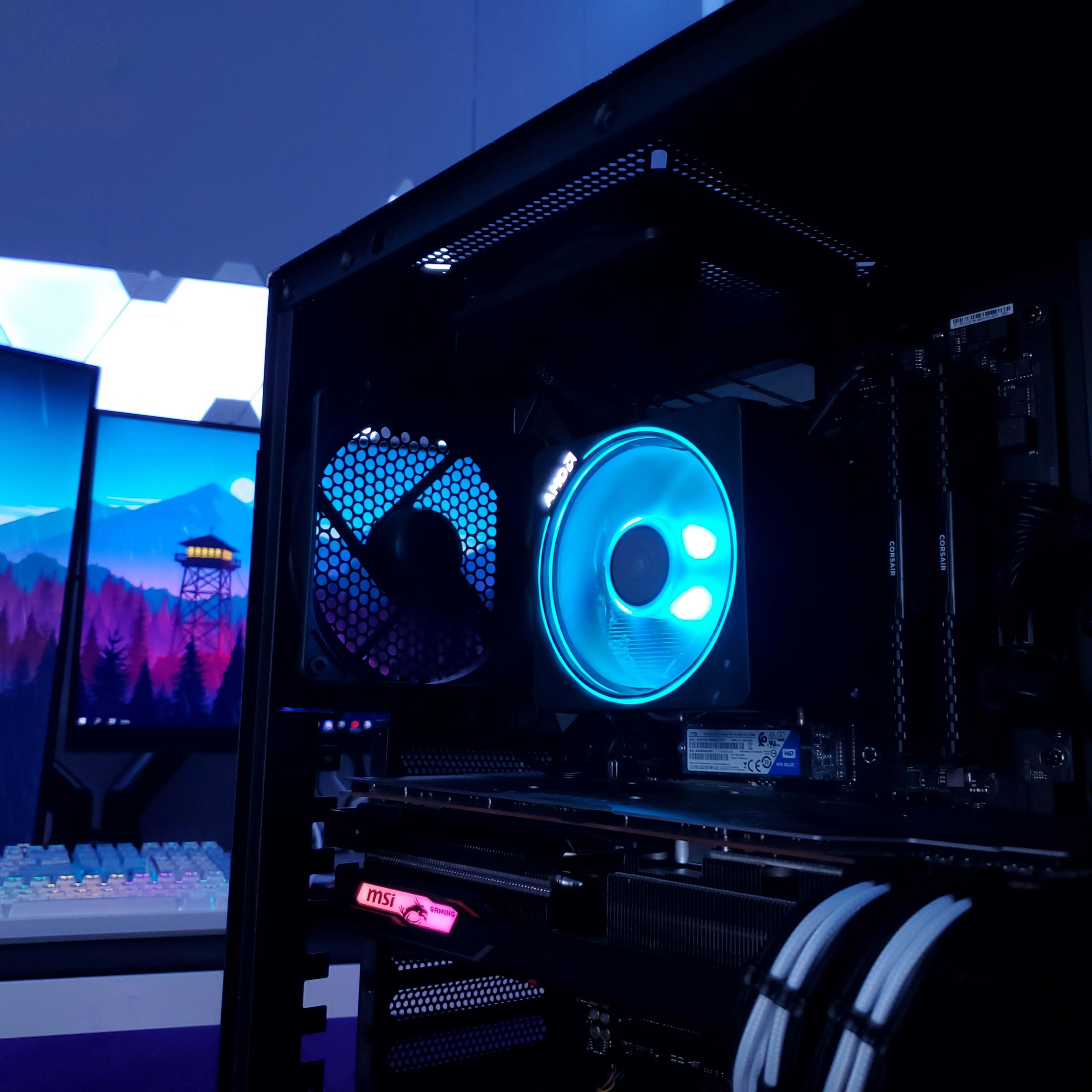 Azure | RTX 3060Ti - Ryzen 7 2700x Gaming and Streaming PC