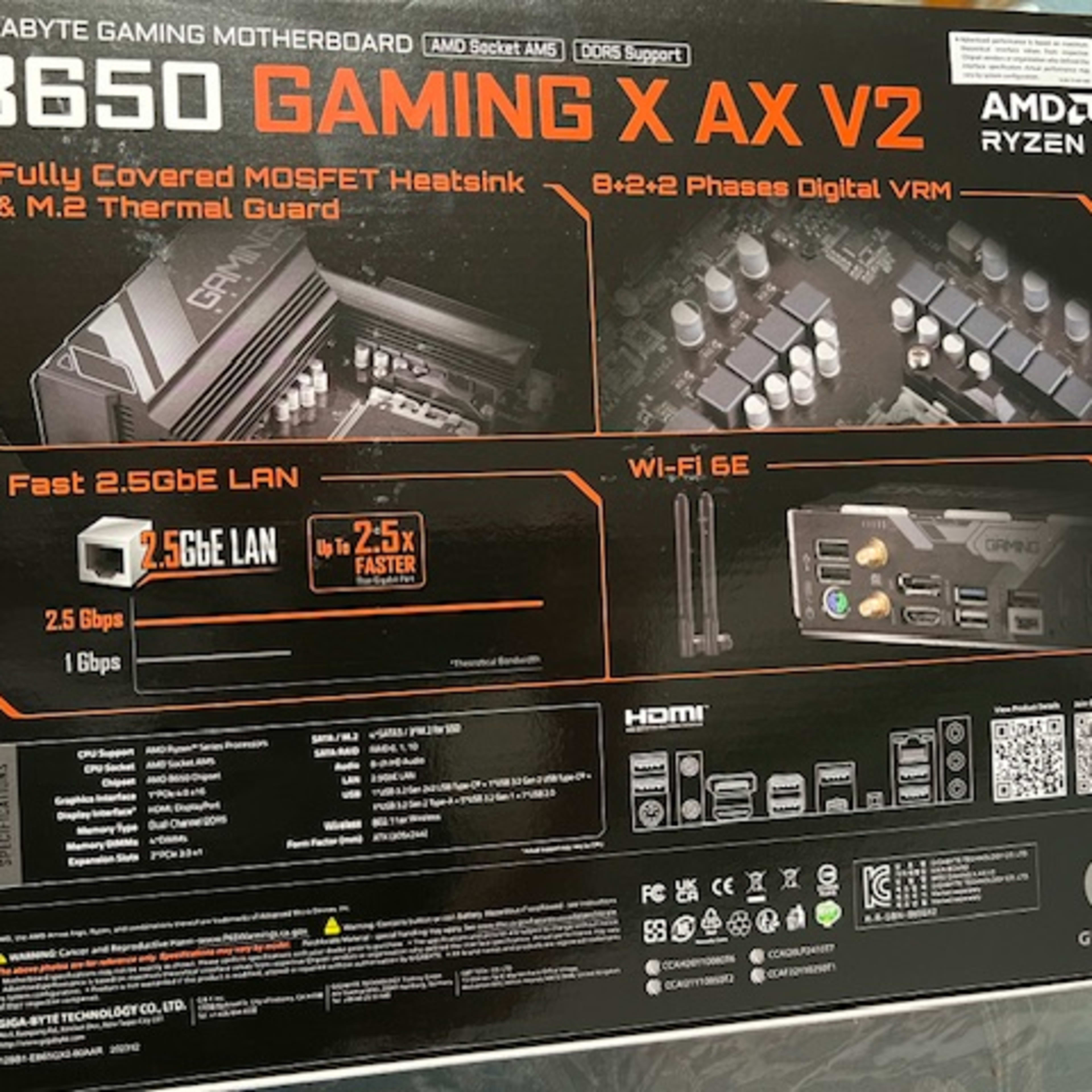 Gigabyte B650 Gaming X AX V2 AMD AM5 ATX Motherboard