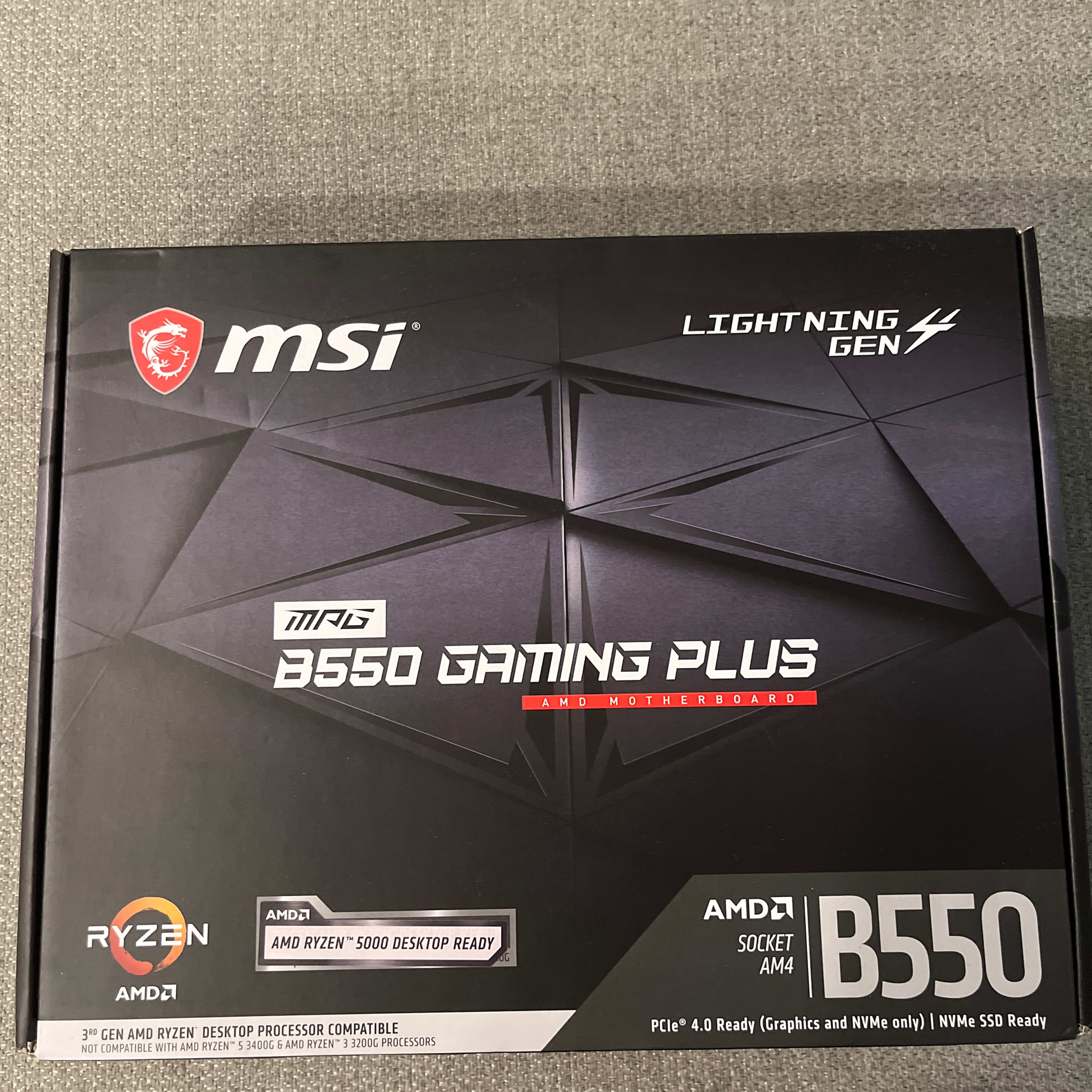 MSI MPG B550 GAMING PLUS AM4 ATX AMD Motherboard 