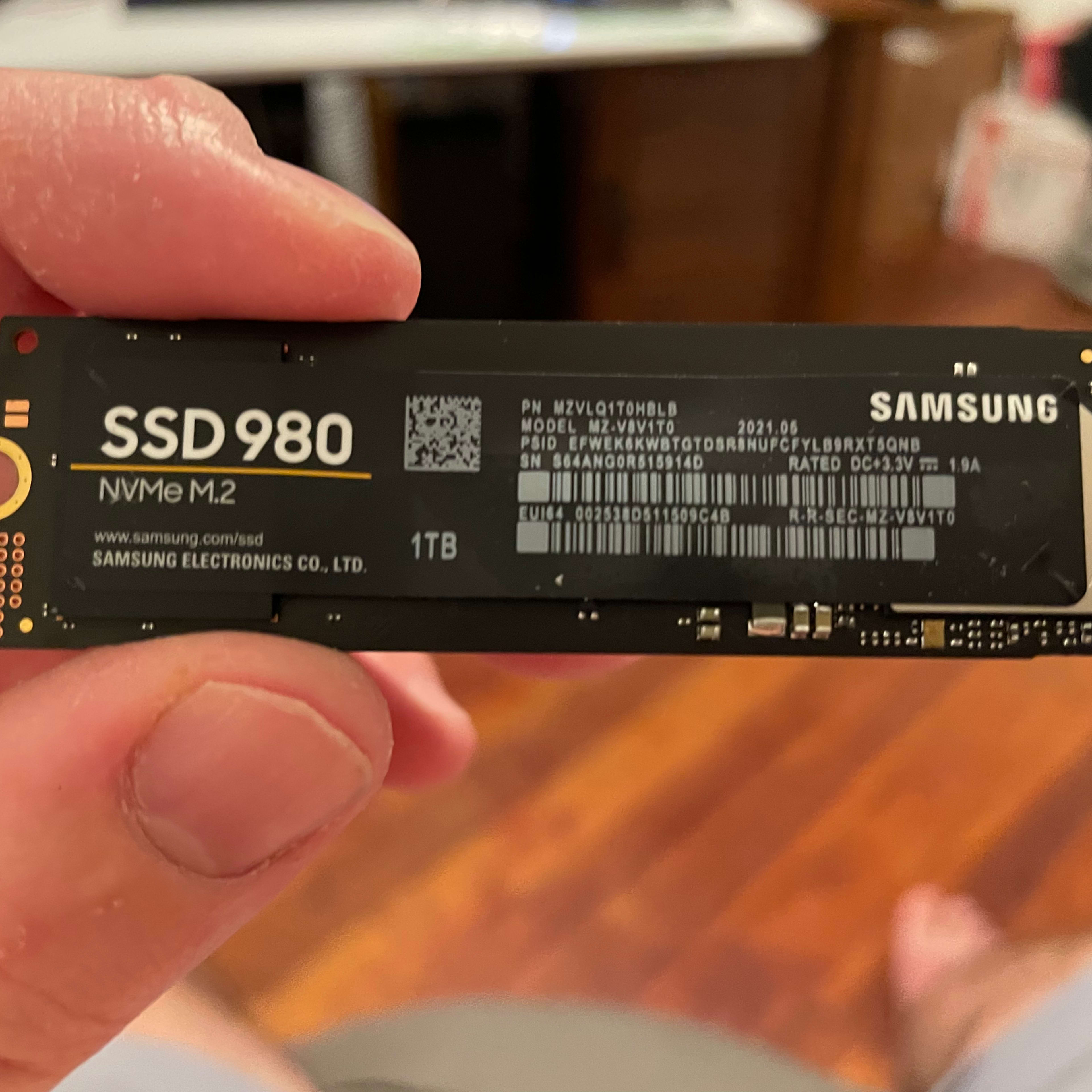 Samsung 980 1TB SSD 