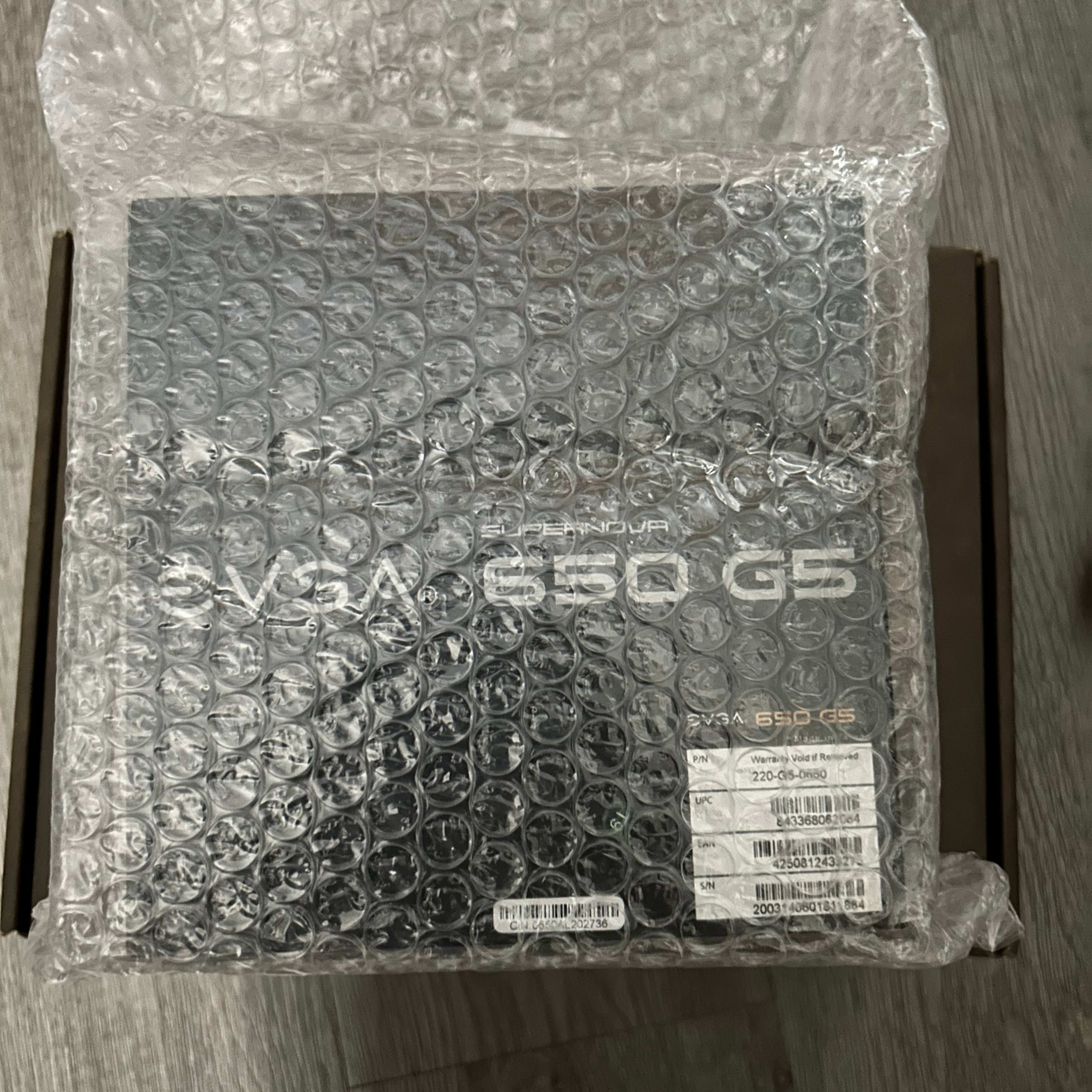 EVGA SupernovaG5 80 Gold 650W Fully Modular Power Supply