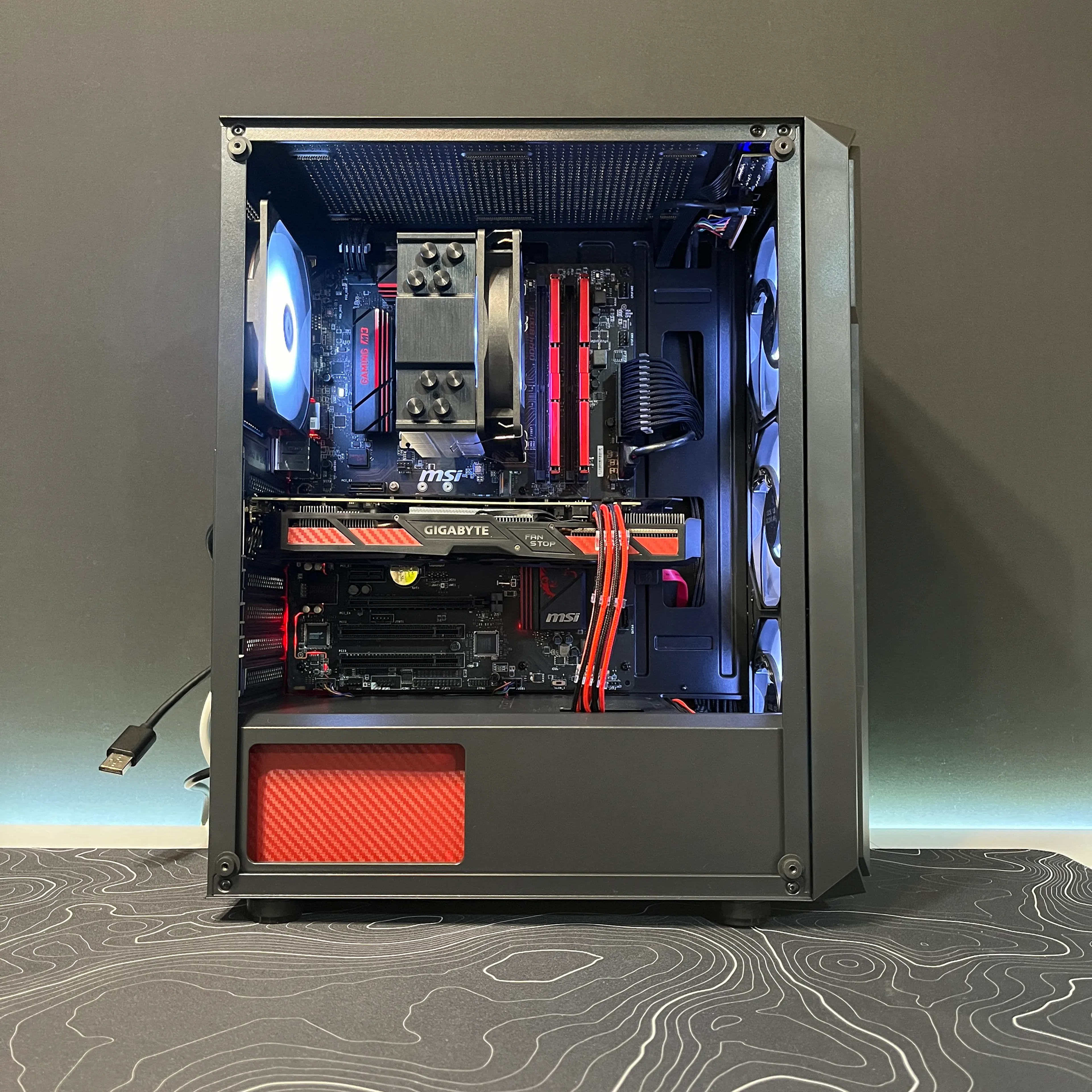 Black & Red Gaming PC | i5-7500 & GTX 1060 6GB | Jawa