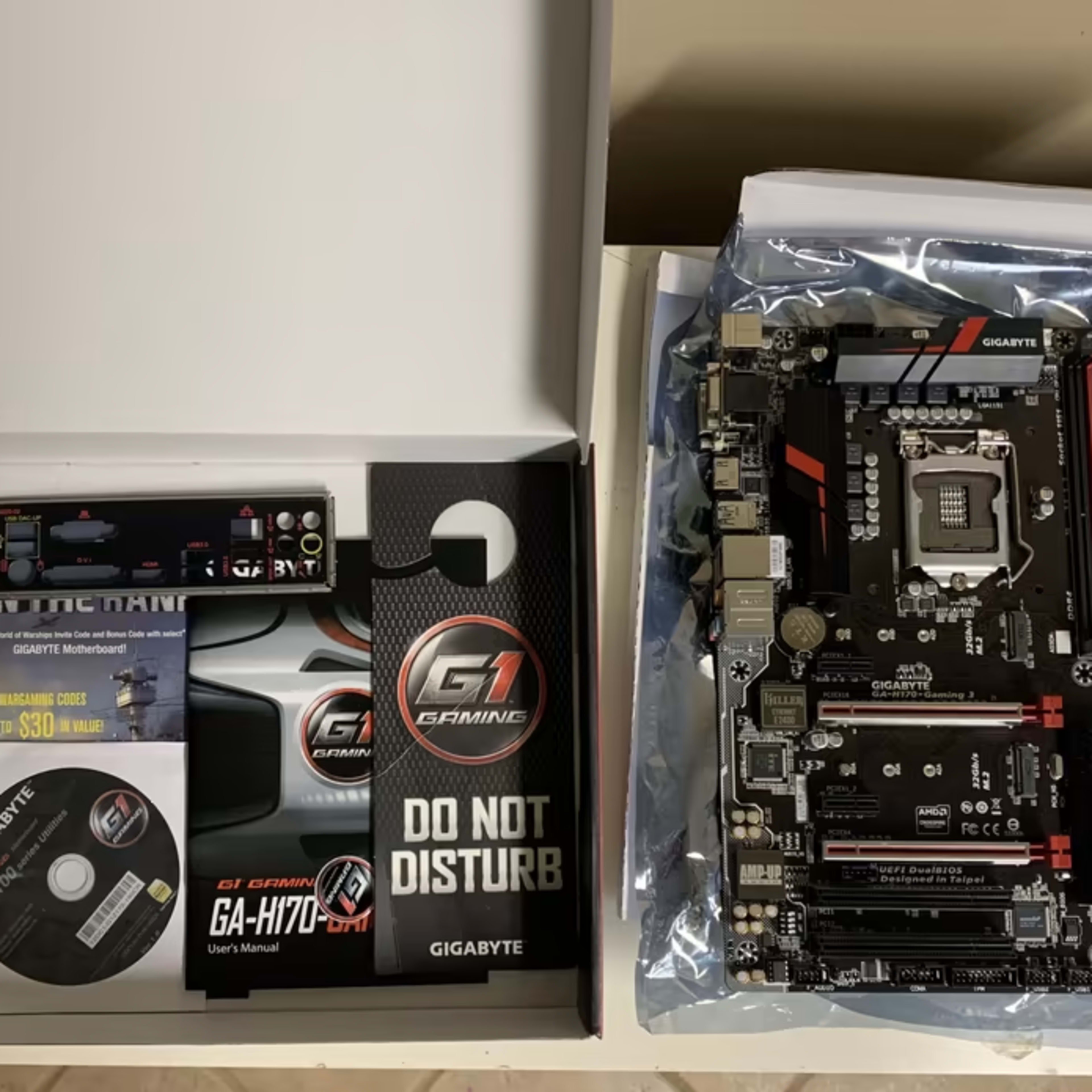 [Motherboard] Gigabyte G1 Gaming GA-H170-Gaming 3 ATX Motherboard DDR4 DIMM (LGA 1151 Socket) - USED