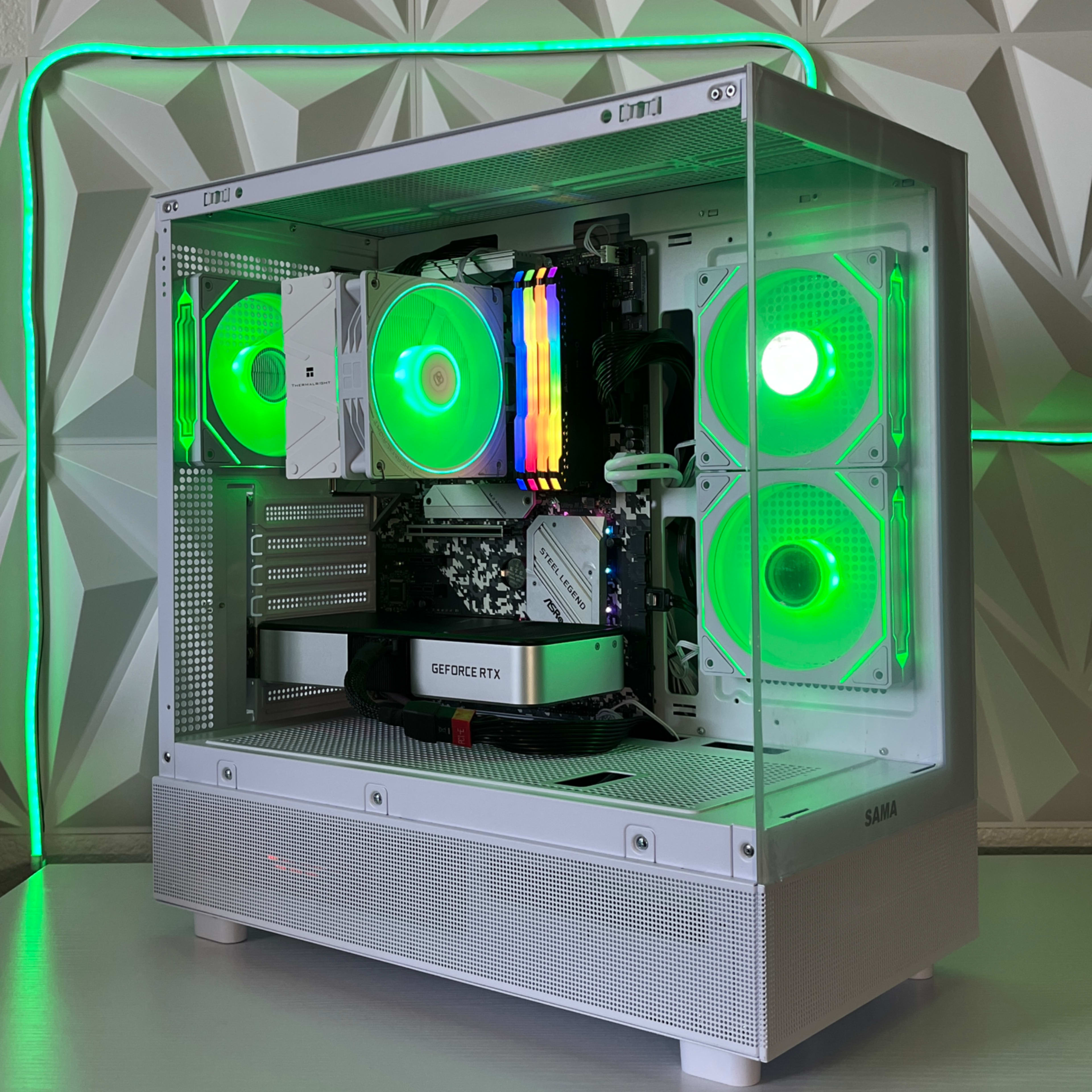 RTX 3060 Ti 8GB, Ryzen 5 5600X, 32GB RAM | White RGB Gaming RTX 3060 Ti 8GB, Ryzen 5 5600X, 32GB RAM | White RGB Gaming