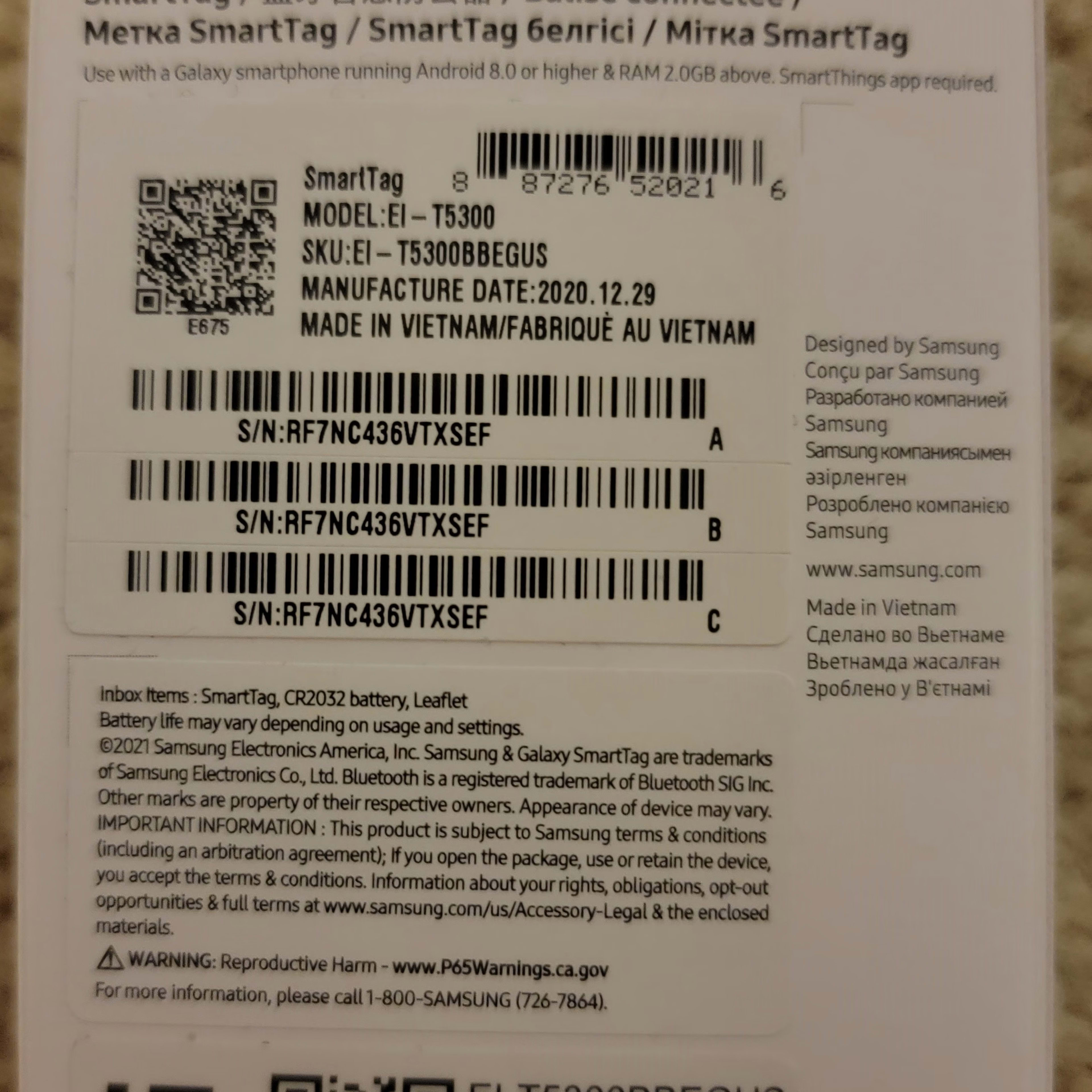 Samsung Galaxy SmartTag Brand New