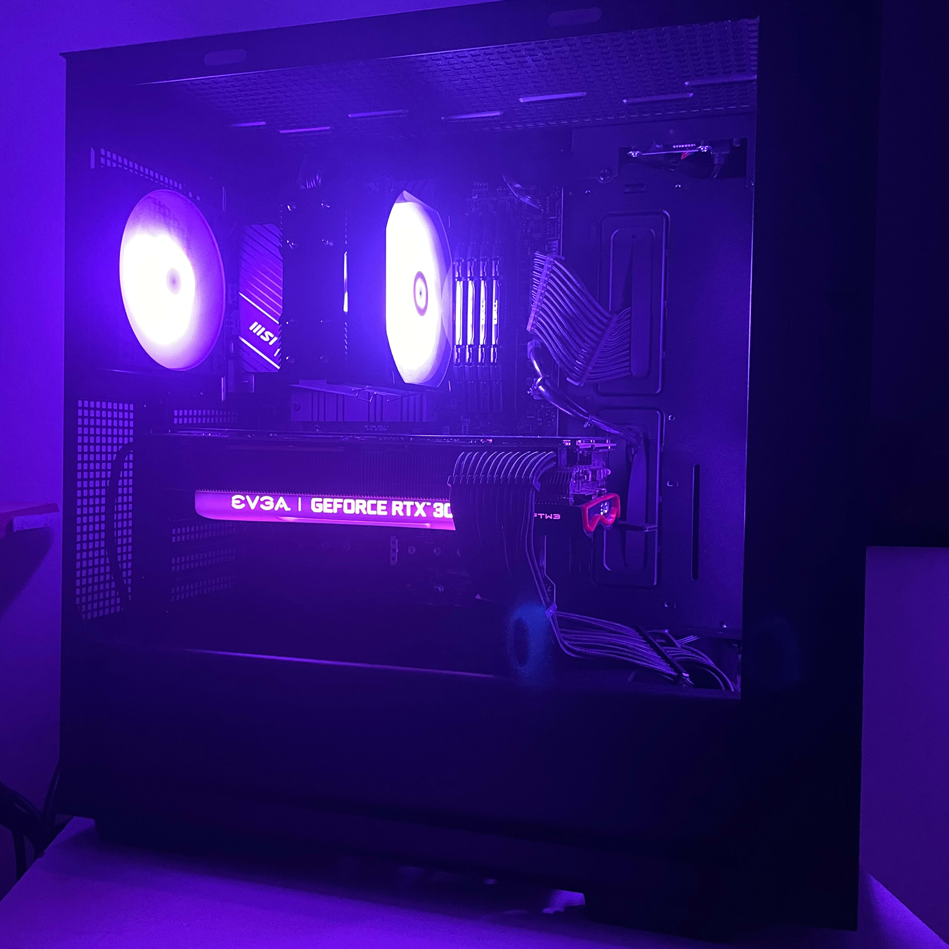 💙🤍RTX 3080 | 12600KF | 32GB | 1TB M.2 | Windows 11 Home | BLACK Gaming PC🤍💙