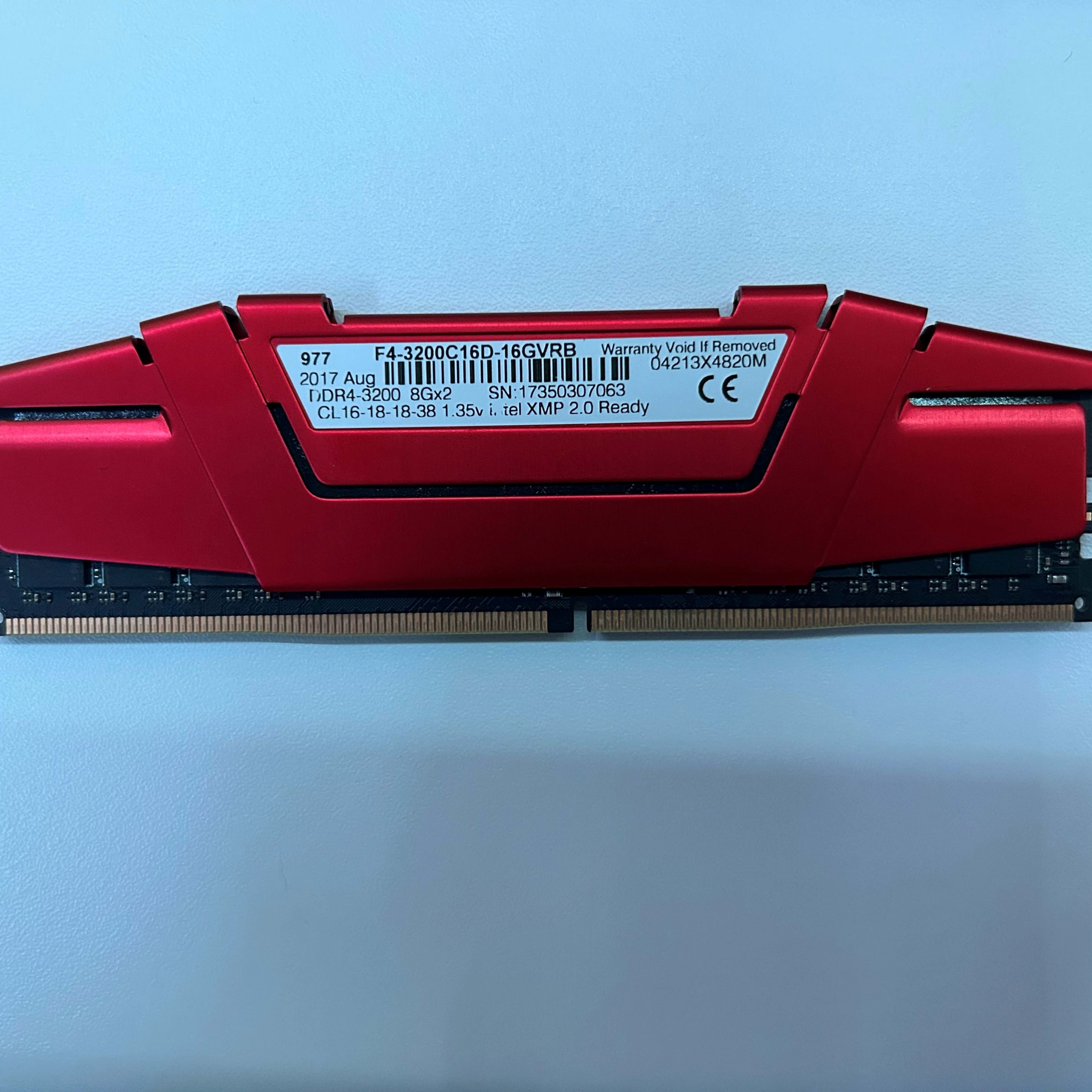 G.Skill Ripjaws V Series DDR4 (1x8gb) 3200Mt/s CL16