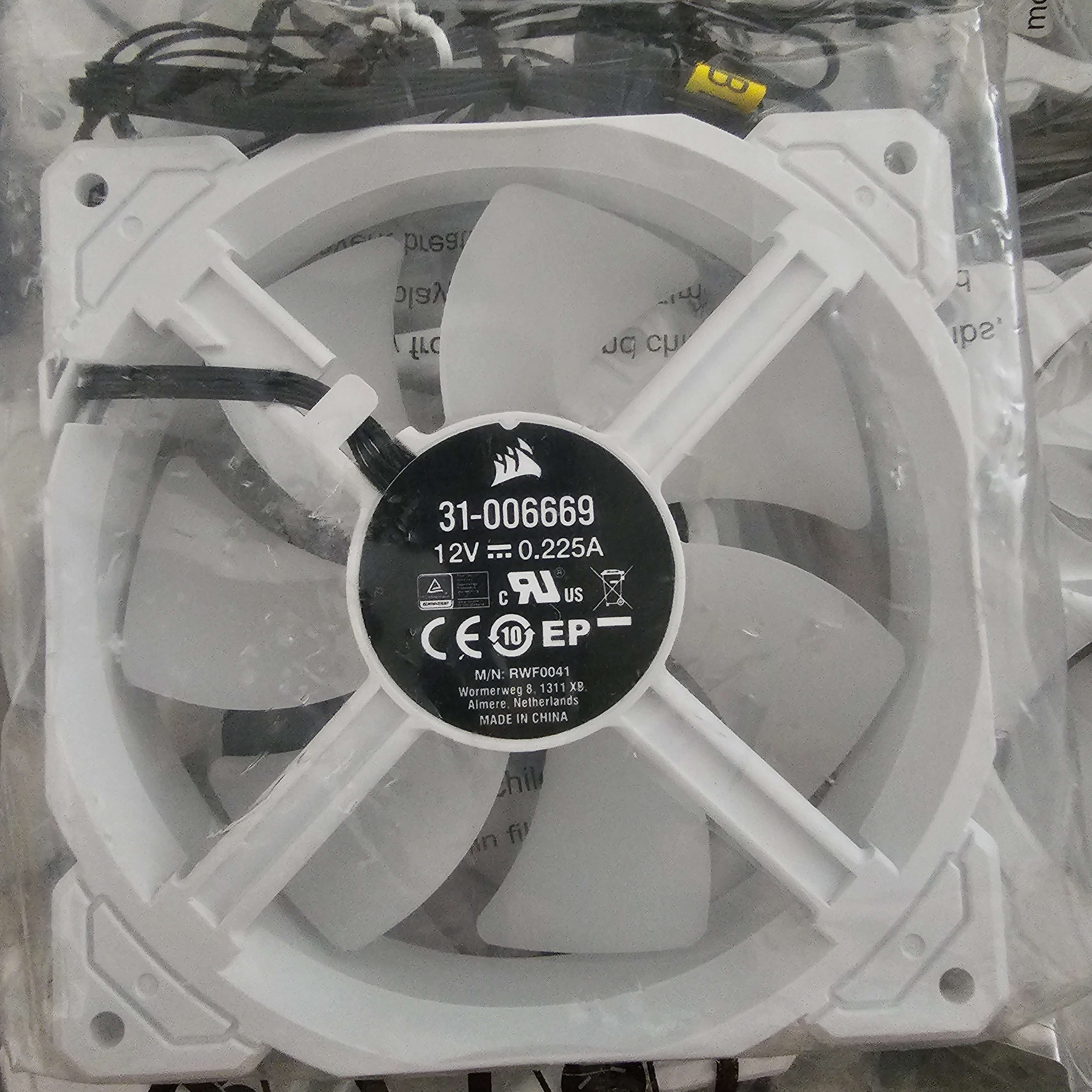 Ten,(2packs) Corsair ML120mm White Case Fan