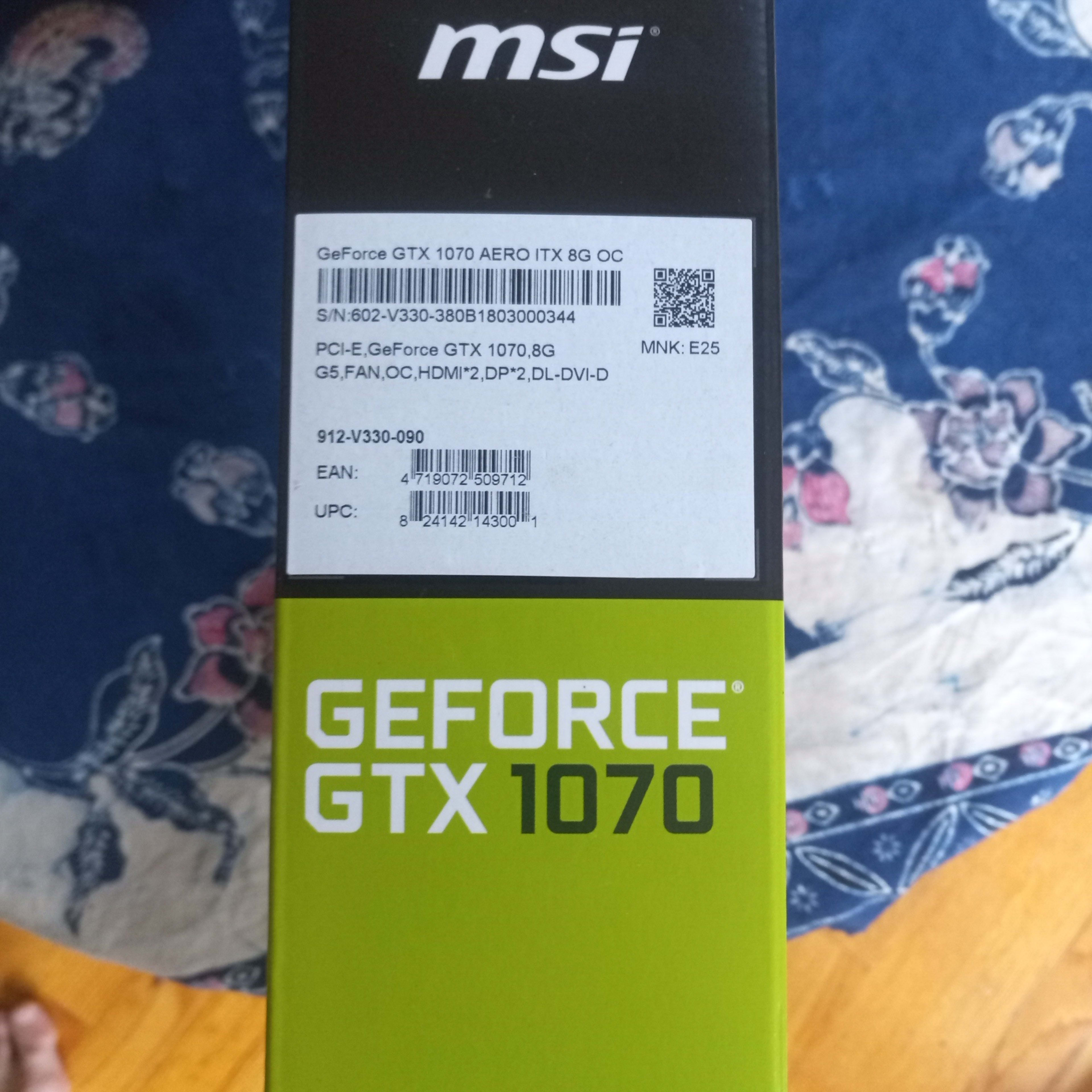 MSI AERO GTX 1070 ITX OC