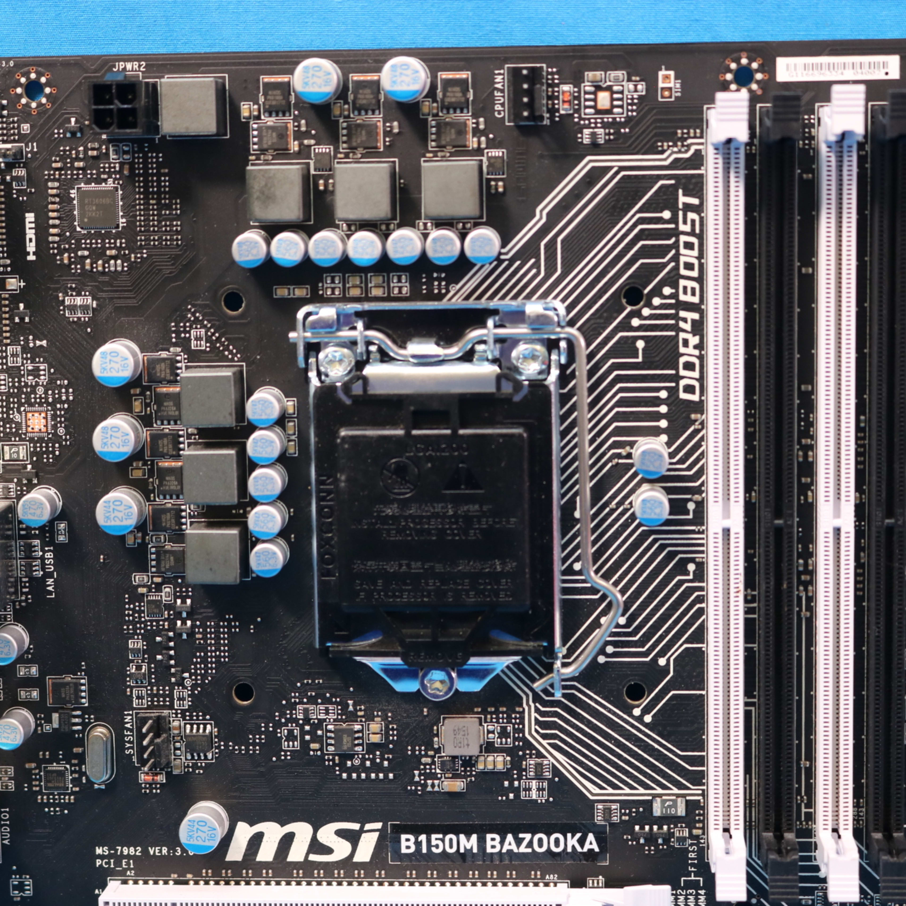 MSI B150M Bazooka Intel LGA1151/Socket H4 DDR4 MicroATX Desktop Motherboard & I/O - 4157814135