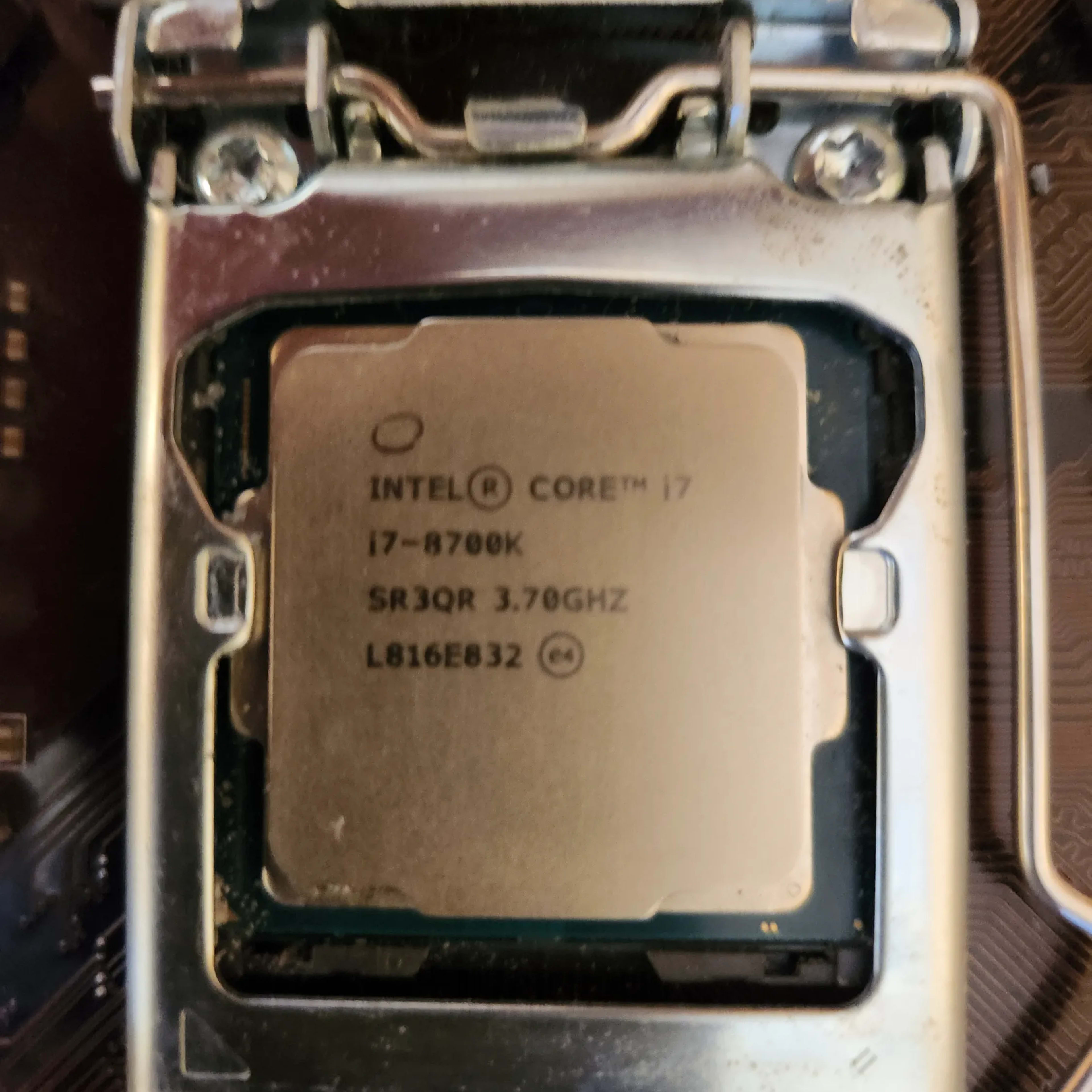 Intel i7-8700K CPU | MSI Z370-A Pro Motherboard | Please Intel i7-8700K CPU | MSI Z370-A Pro Motherboard | Please