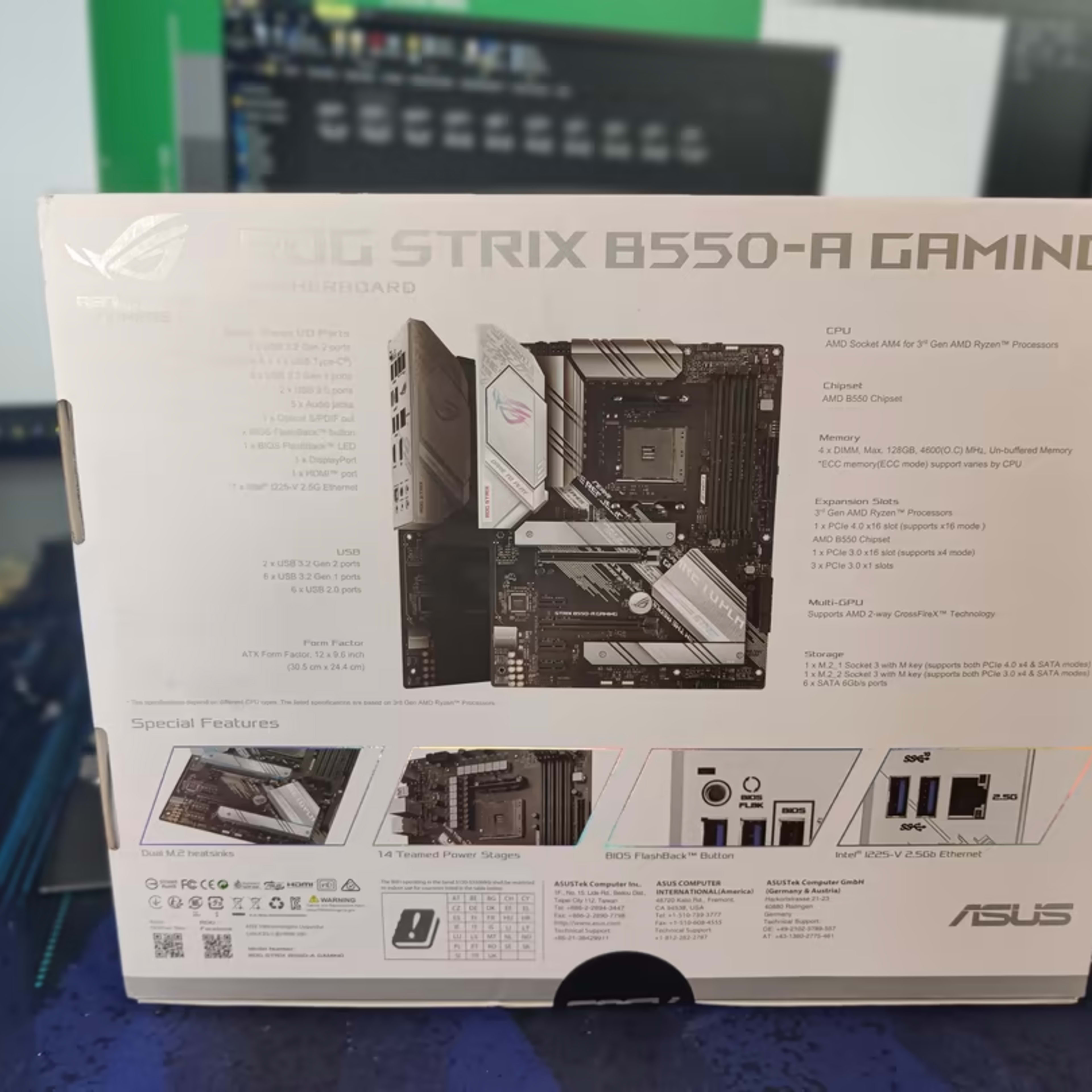 BNIB ASUS ROG STRIX B550-A GAMING Motherboard