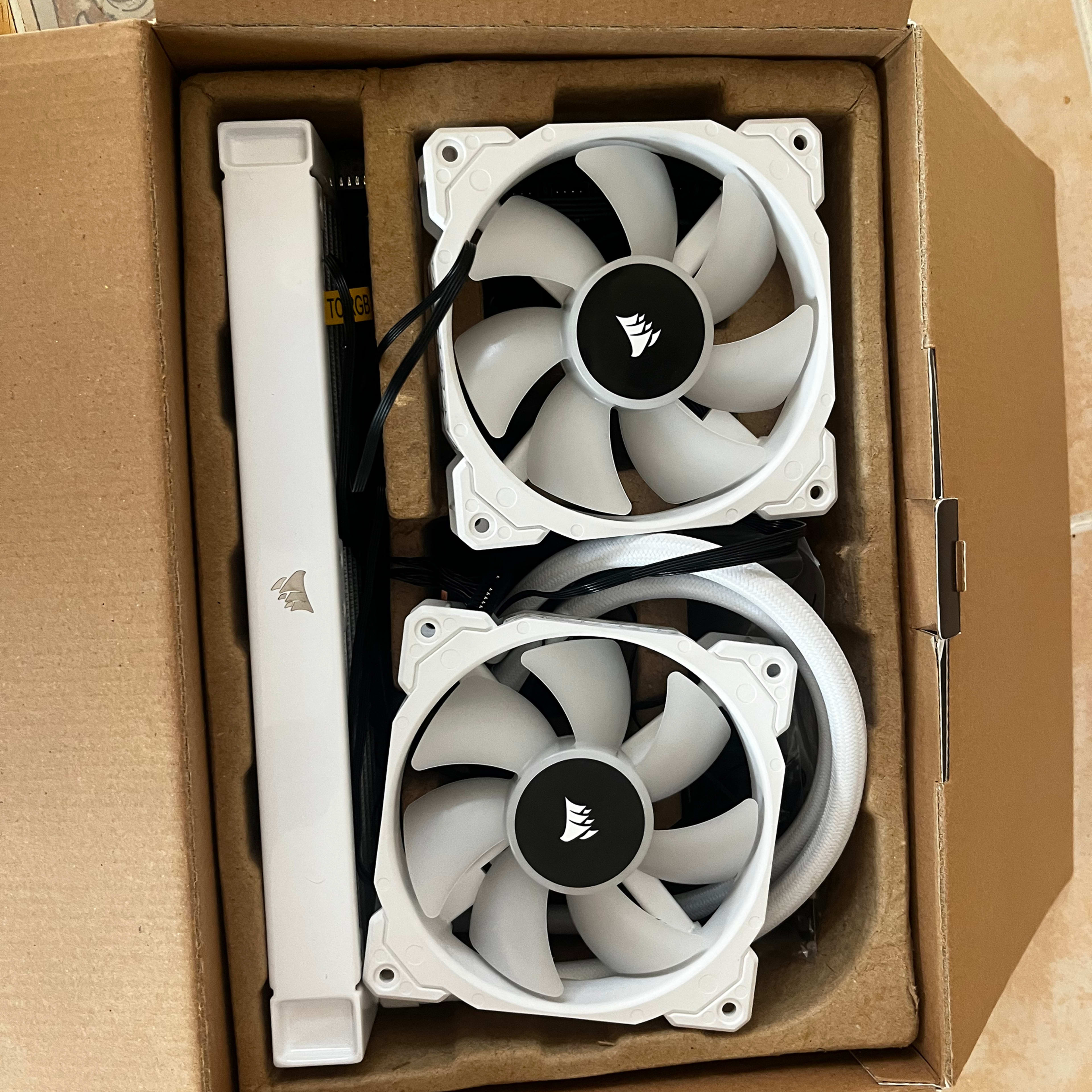 Corsair h100i white