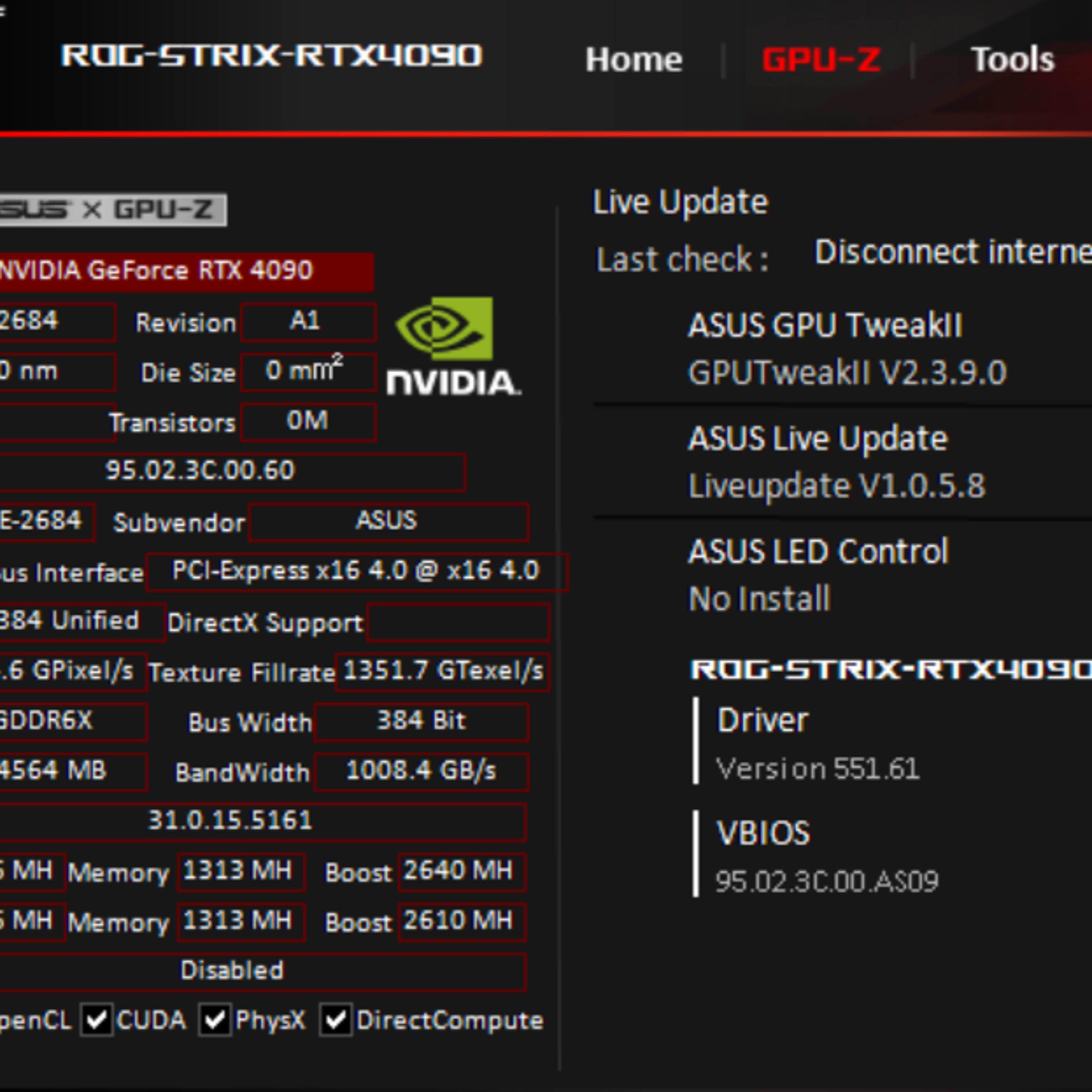 ROG Strix GeForce RTX 4090 24GB GDDR6X White OC Edition