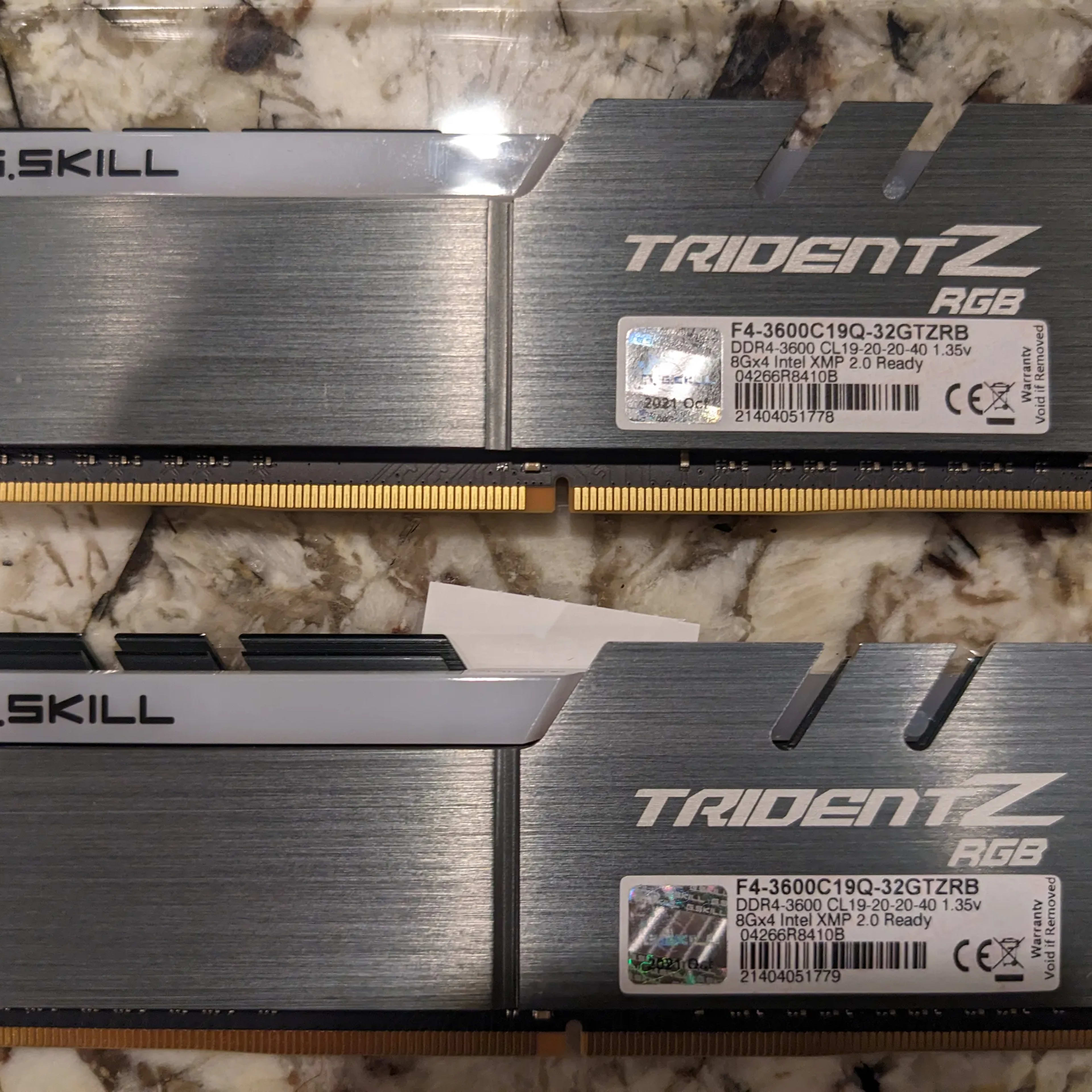 G.SKILL TridentZ RGB 32GB (4x8GB) 3600MHz CL19