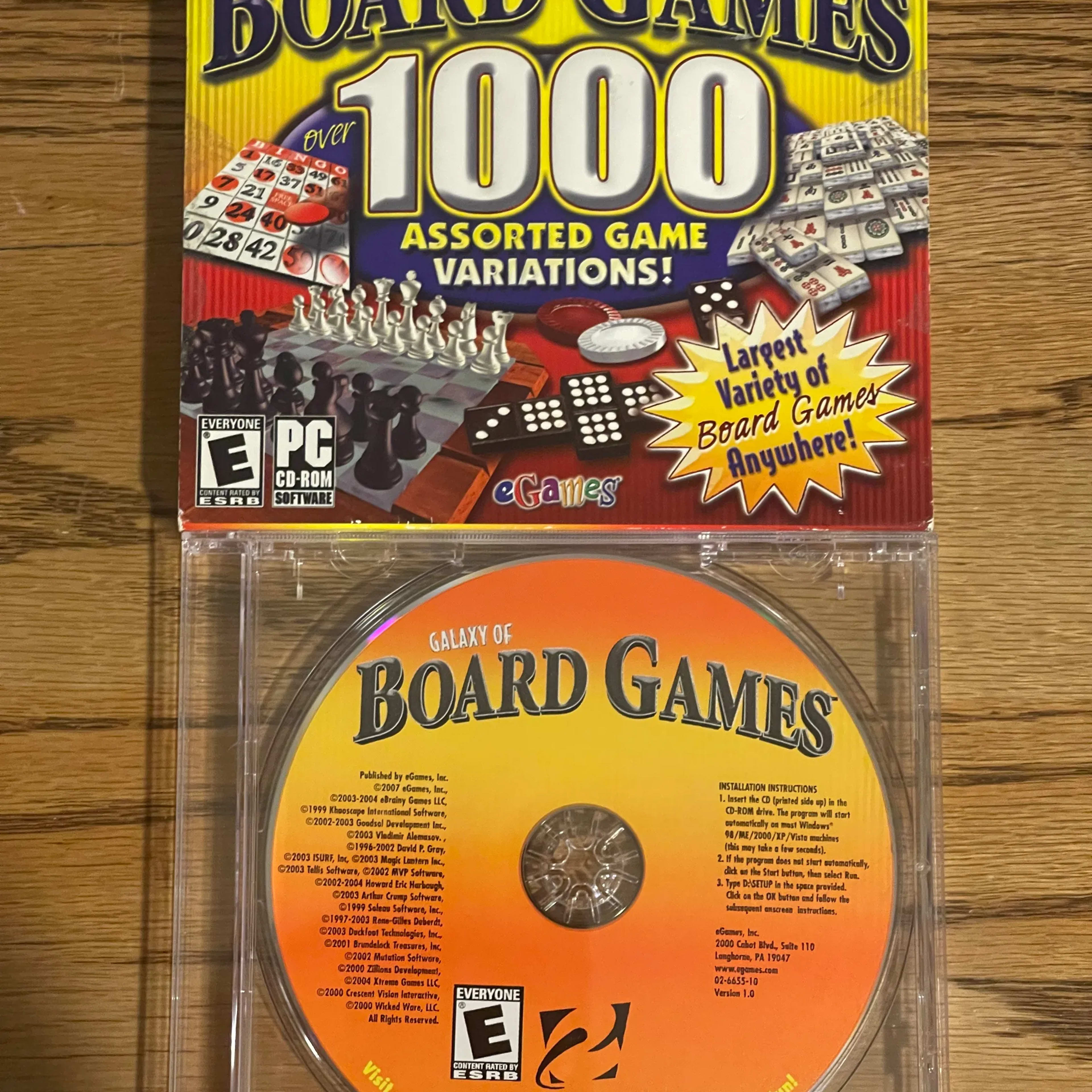 Galaxy of Board Games 1000 (PC, 2007) | Jawa