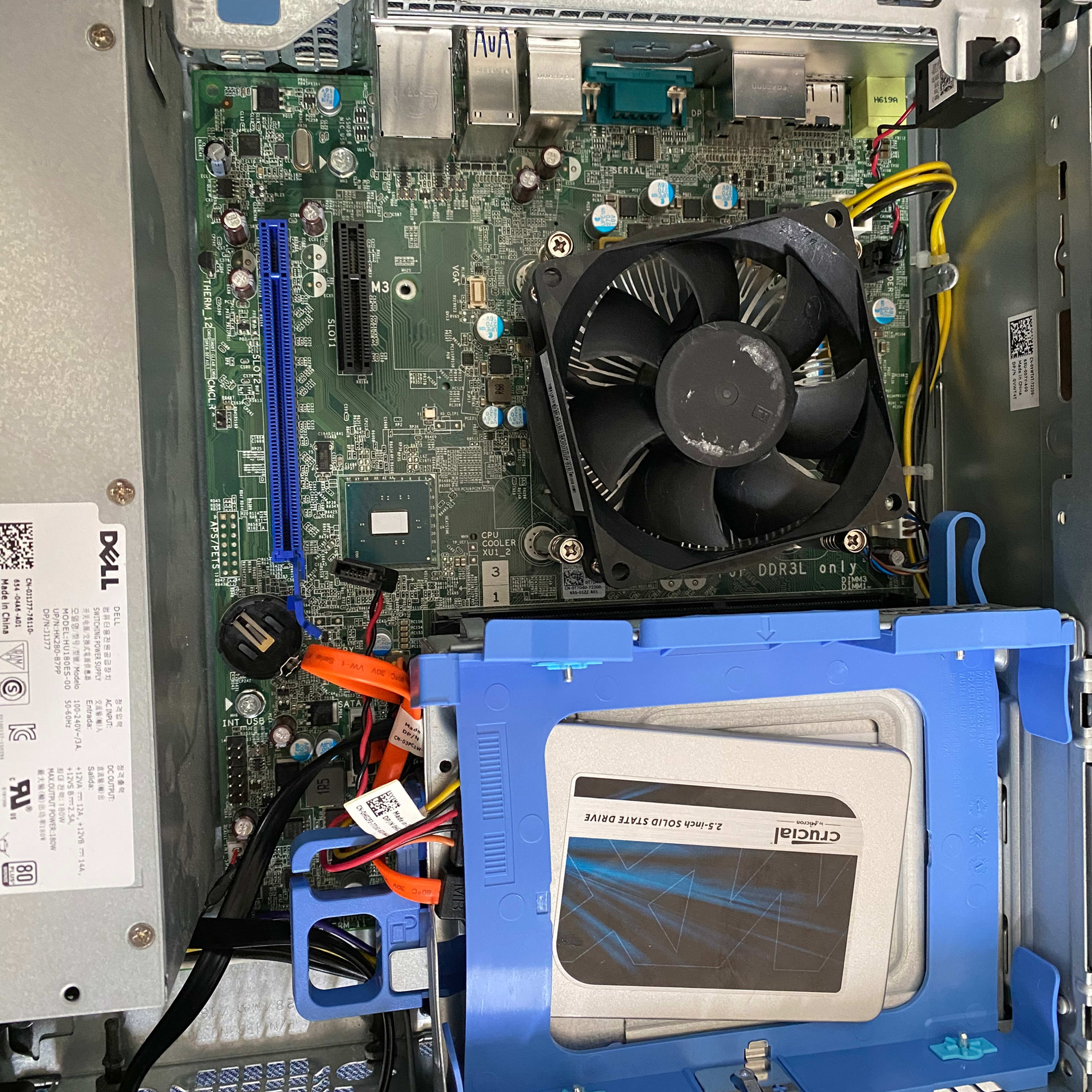 Dell Optiplex 5040 with i3 6100 and 8gb of 1600 DDR3L and a 250gb crucial drive 