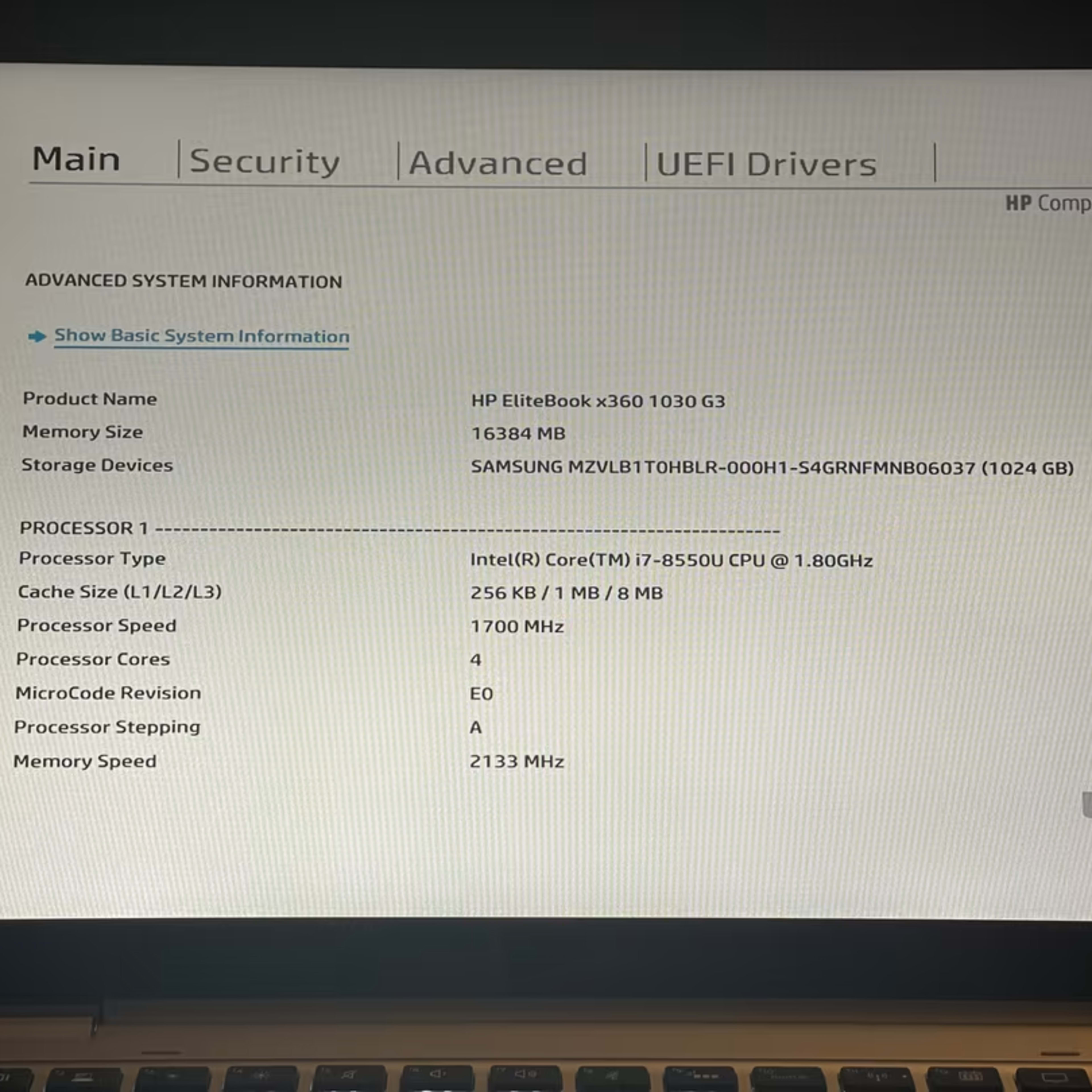 HP EliteBook x360 1030 G3 i7, 16GB, 1TB NVME