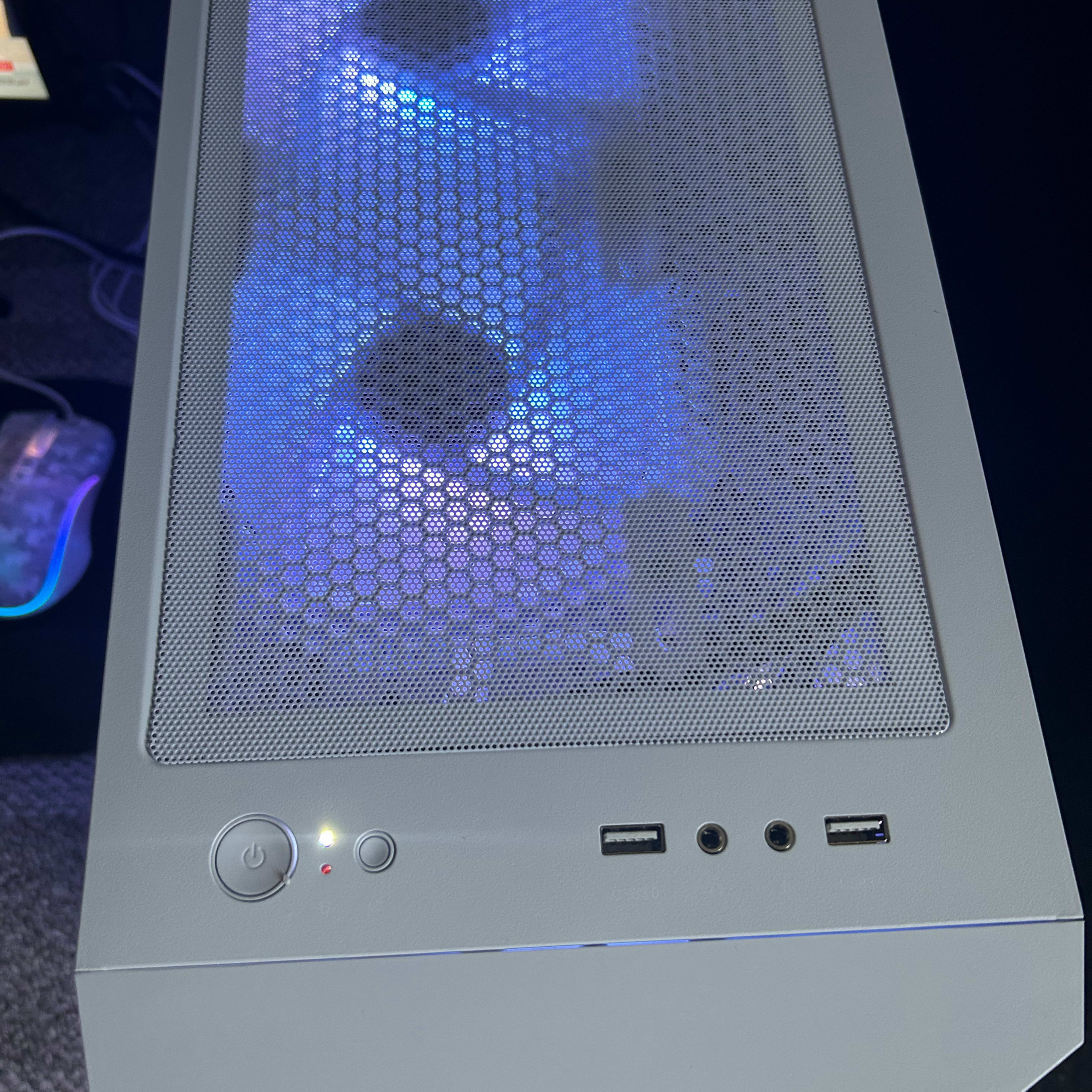 WHITE GAMING PC I3-12100F - RTX 3060