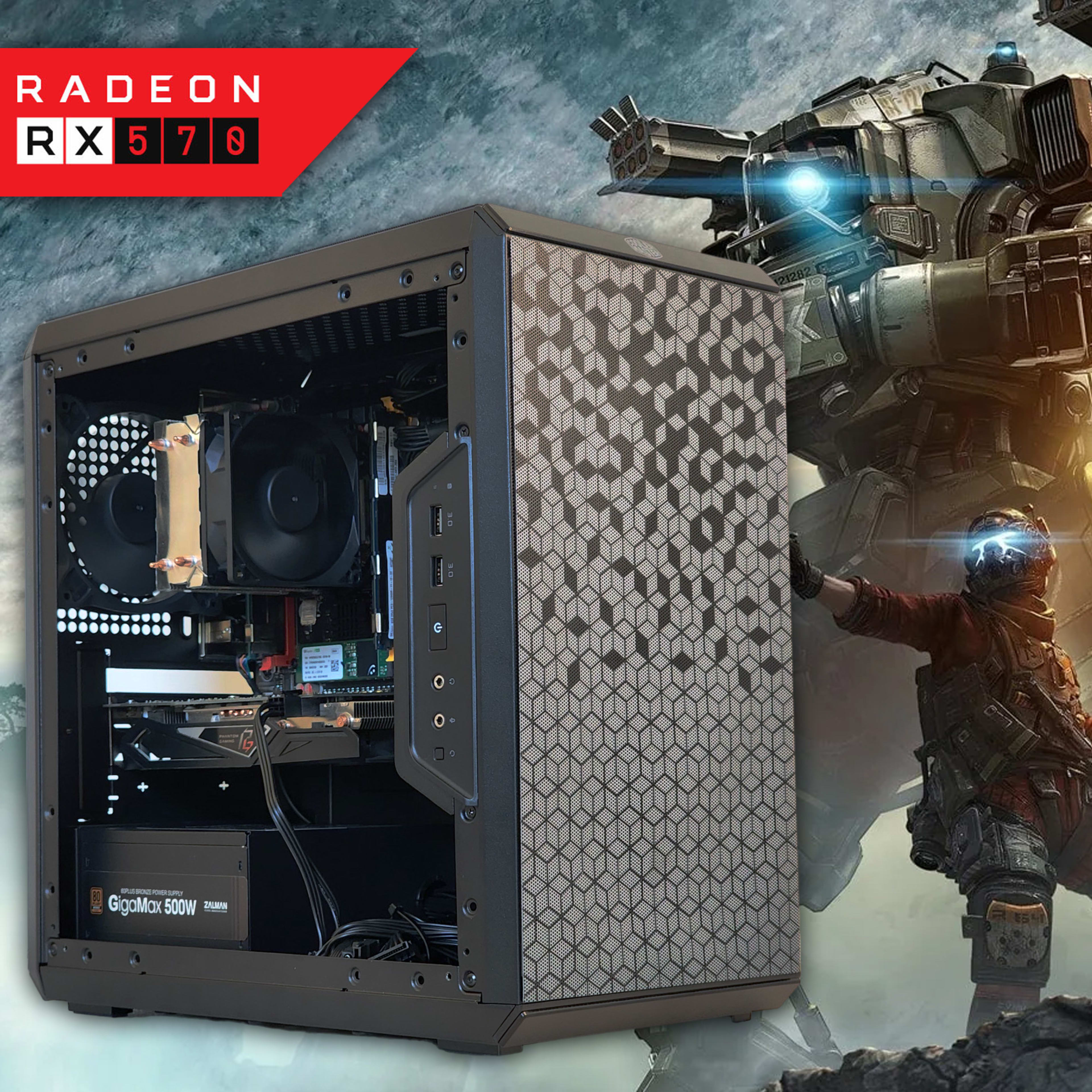 💰 Best Value Gaming PC | AMD RADEON RX 570, INTEL XEON 8-CORE, 16GB RAM, 256GB M.2 SSD, WIFI & BT