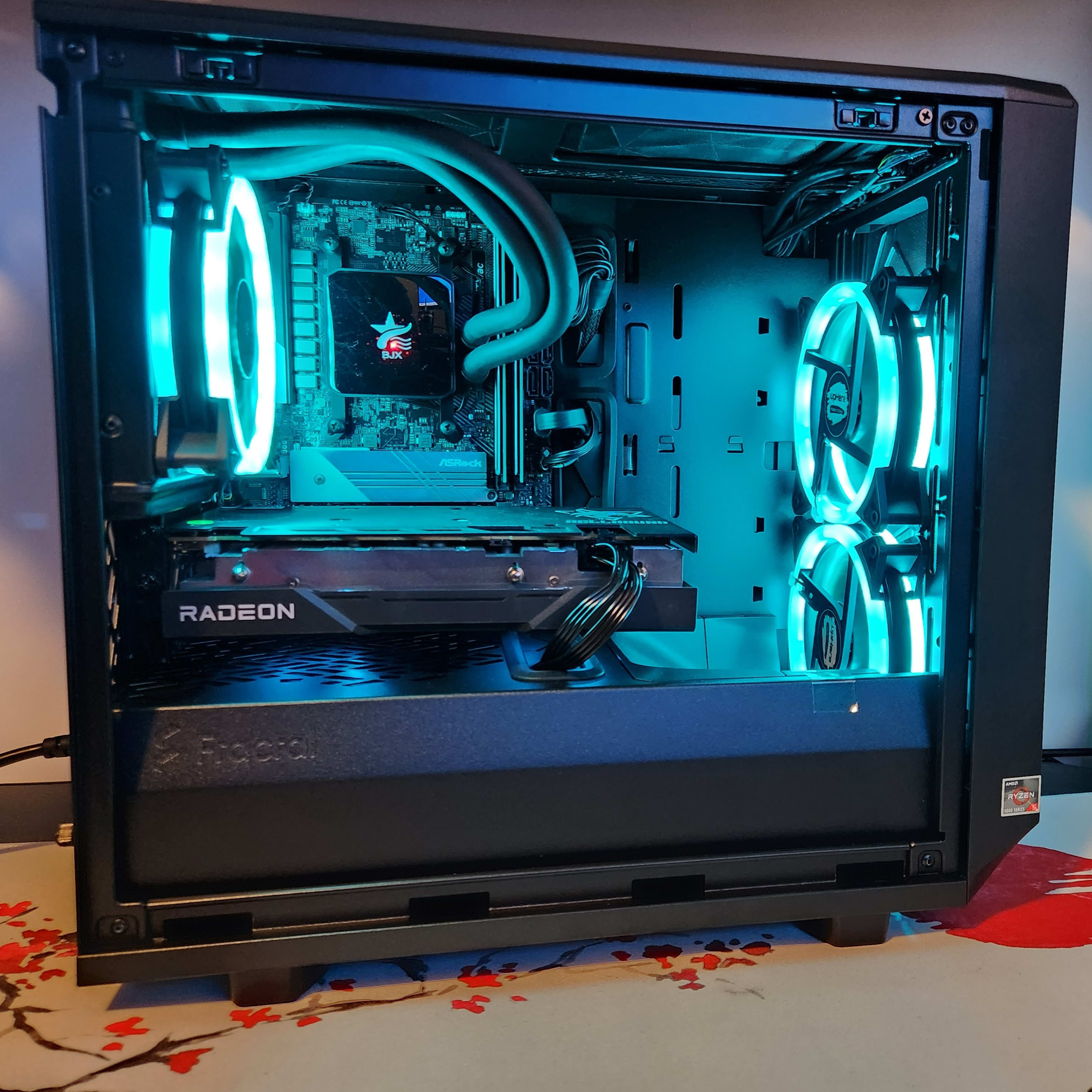 LIQUID COOLED GAMING RIG!  Ryzen 5 / 32GB RAM / 1TB SSD / RX 6600 8GB