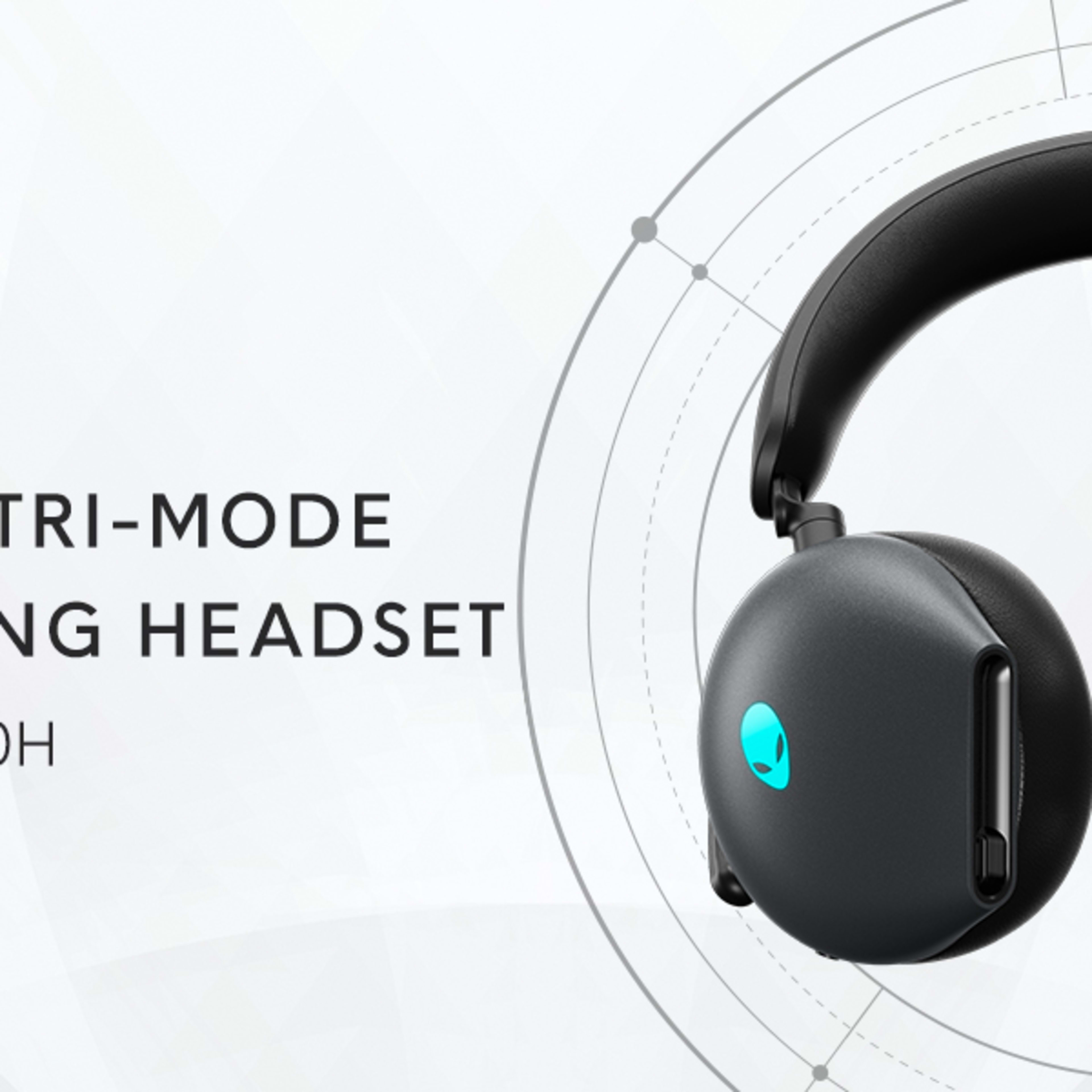 Alienware AW920H Tri-Mode Wireless Gaming Headset - Dark Side of the Moon (aka Black)