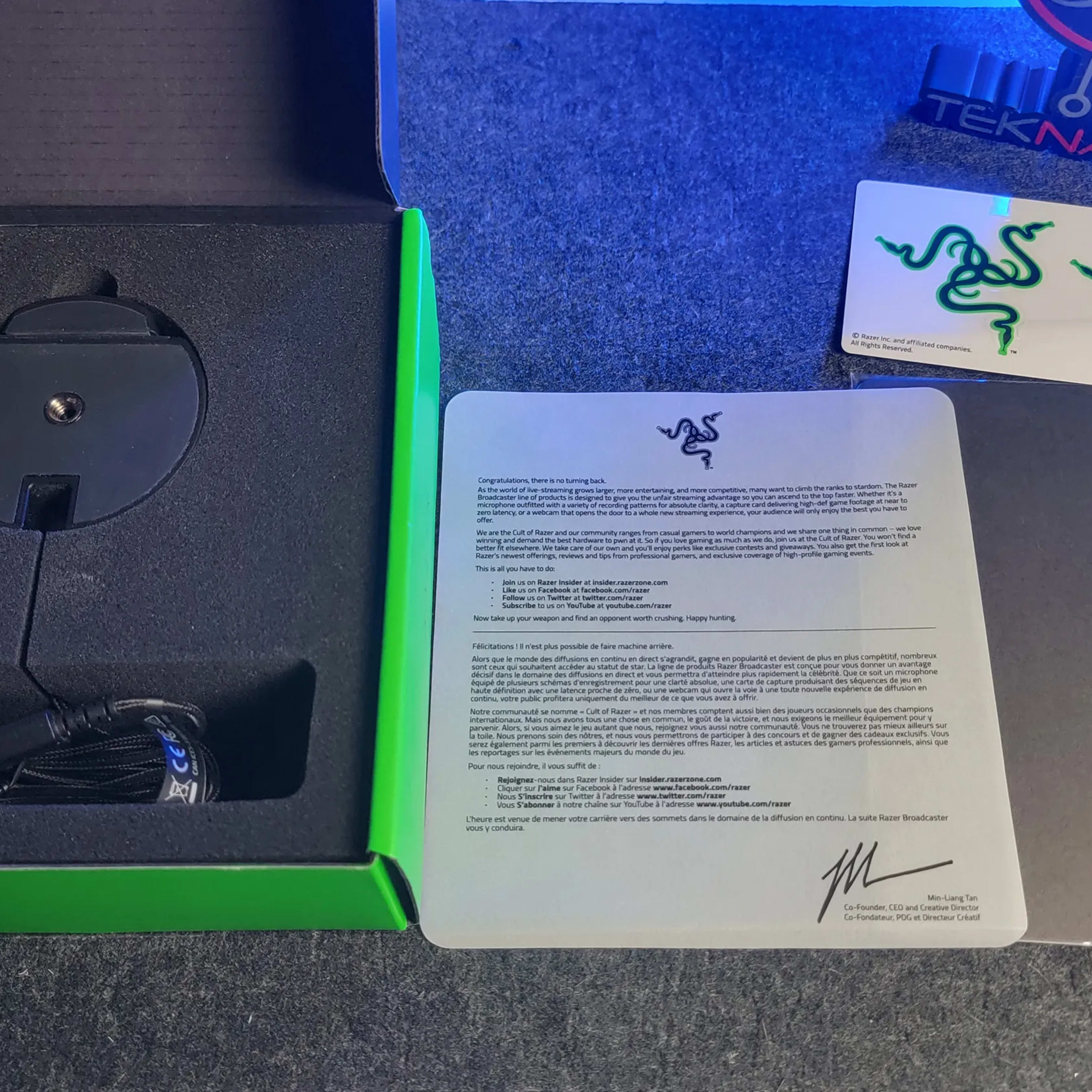 Razer - Kiyo 1920 x 1080 Webcam with Adjustable Ring Light - Black