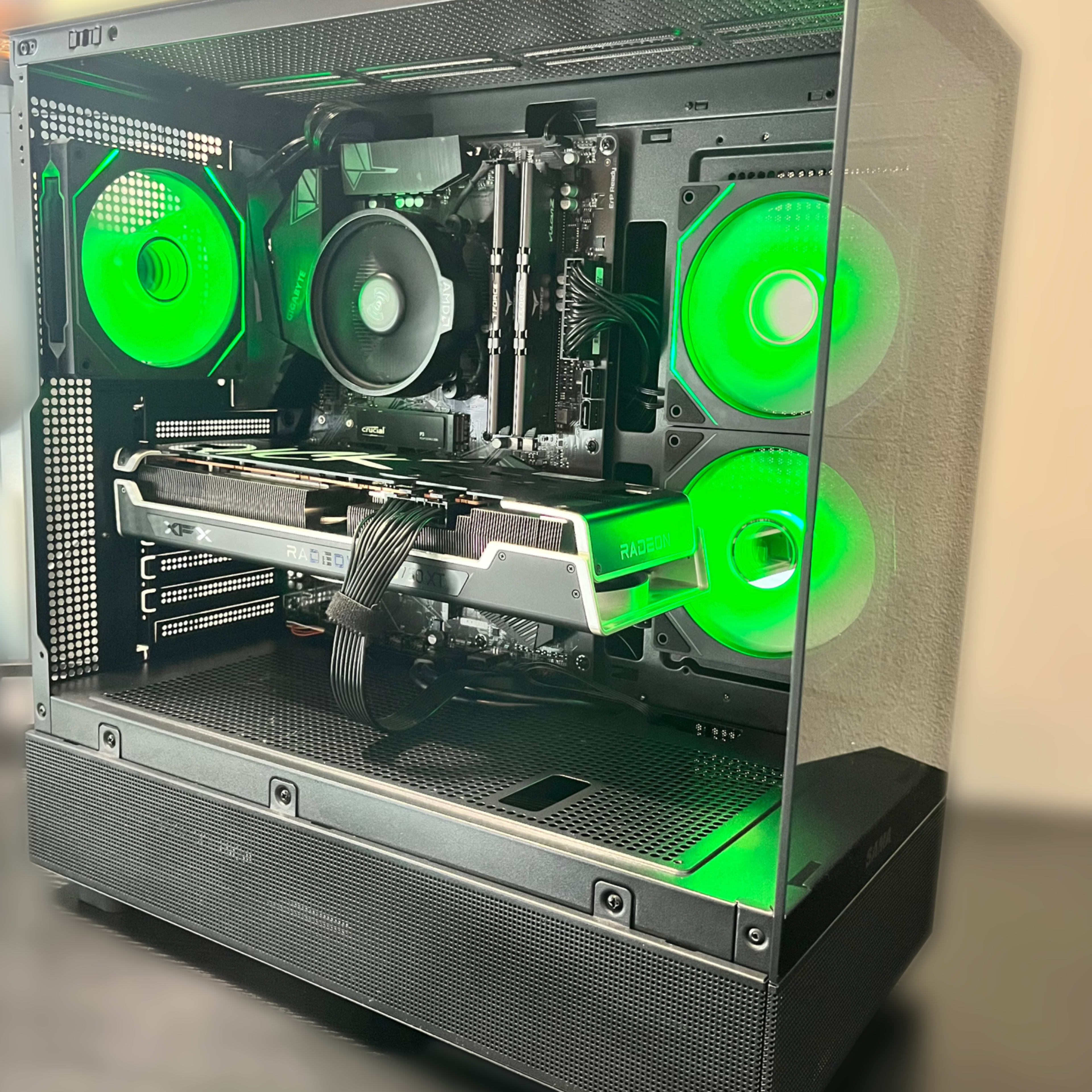 🌑Midnight🌑 Gaming PC (Ryzen 5 Processor and AMD Raedon RX 🌑Midnight🌑 Gaming PC (Ryzen 5 Processor and AMD Raedon RX