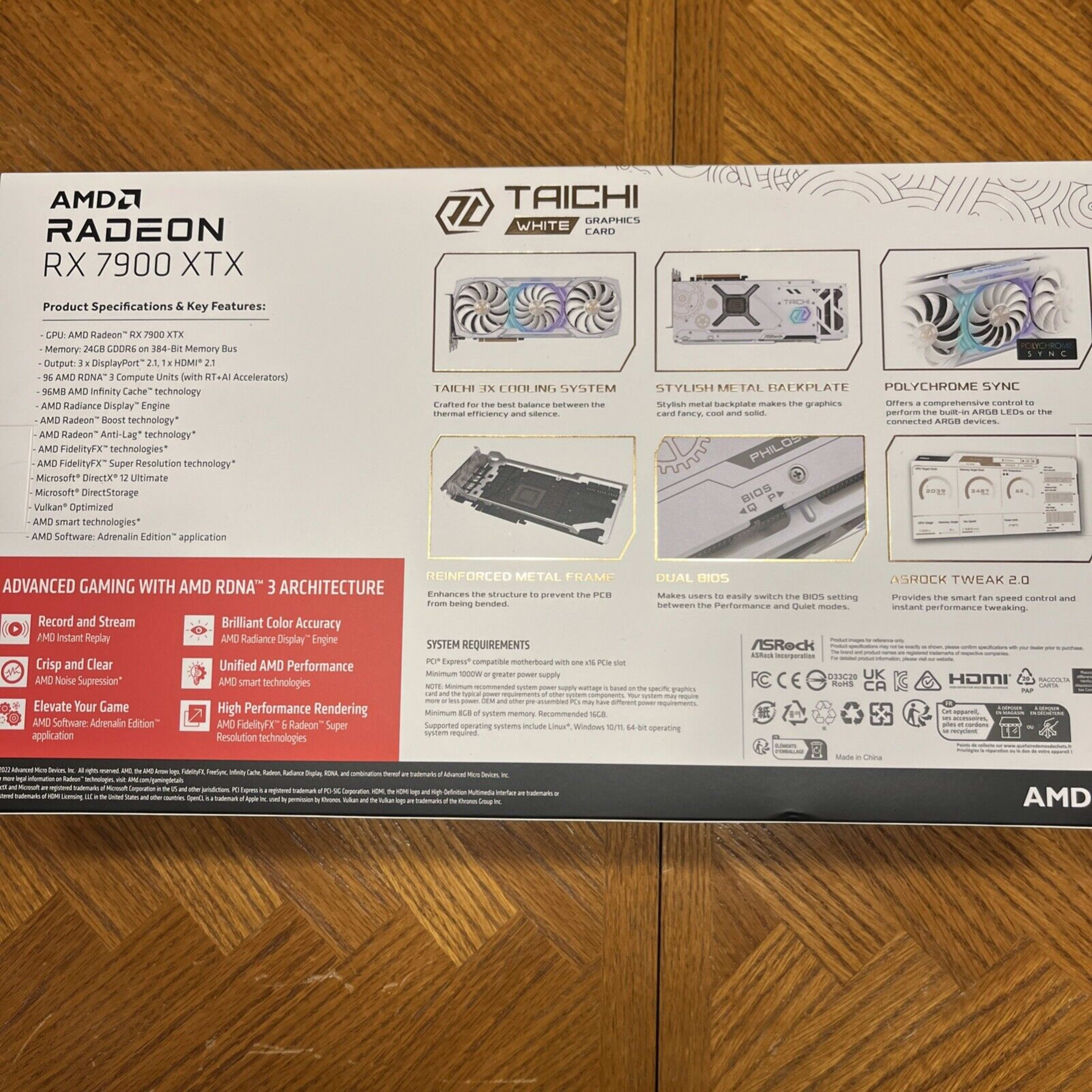 ASRock Taichi White 7900 XTX 24GB OC Edition Like New | Jawa ASRock Taichi White 7900 XTX 24GB OC Edition Like New | Jawa