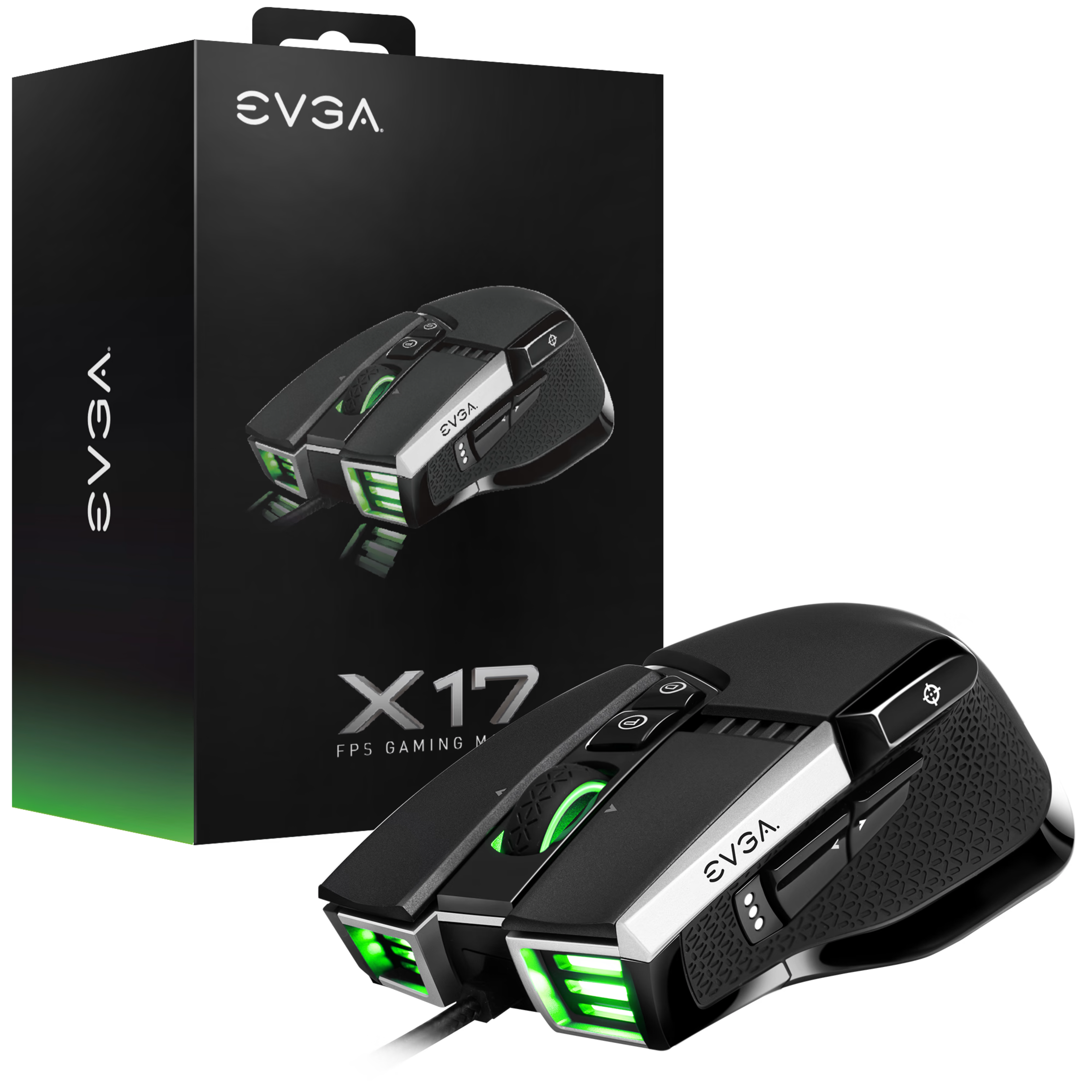 EVGA X17 Gaming Mouse, P/N: 903-W1-17BK-KR