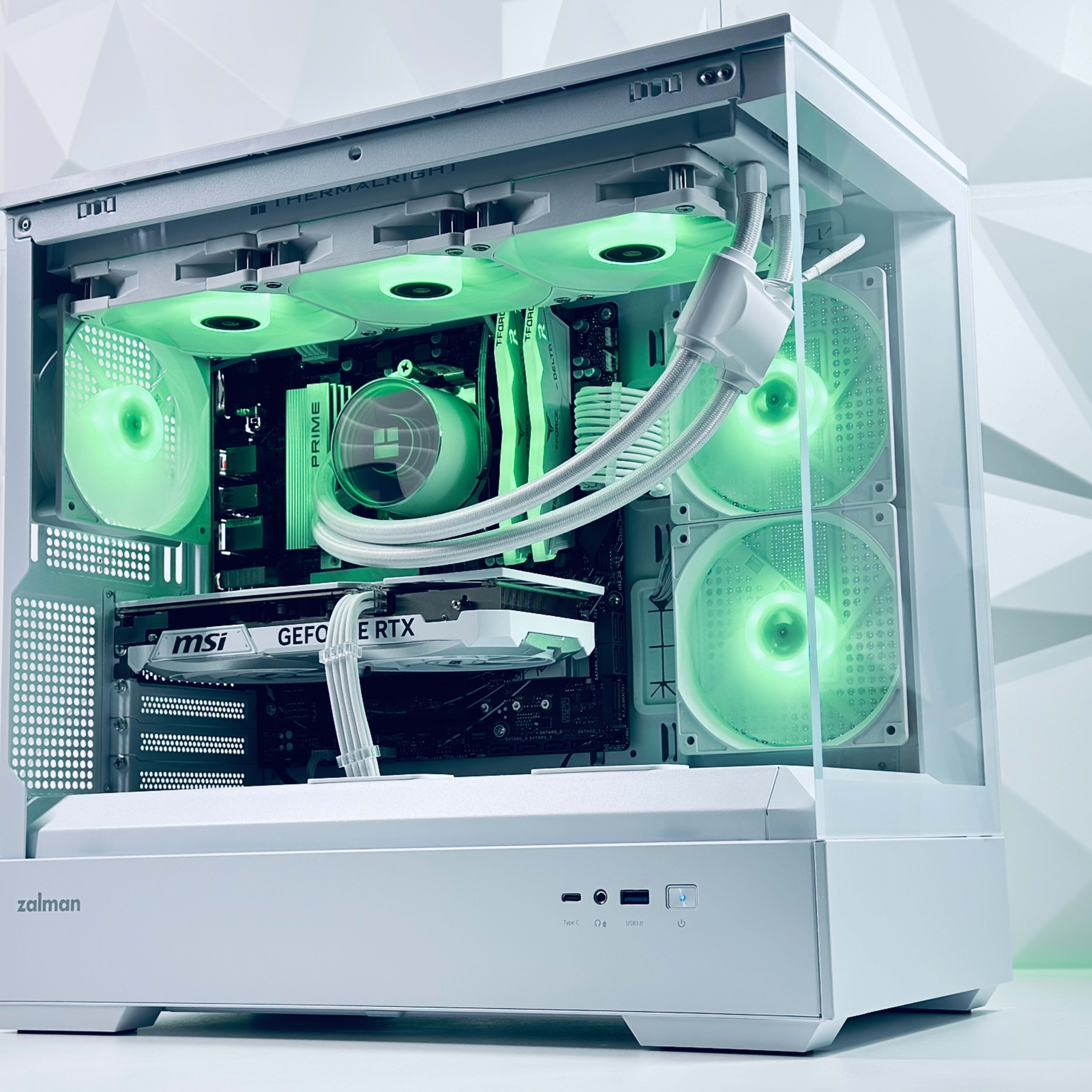 🤍🏔️1440p-4K Gaming PC❄️Nvidia RTX 4070 12GB❄️AMD Ryzen 7 5700X 8 core❄️32GB DDR4❄️1TB NVME