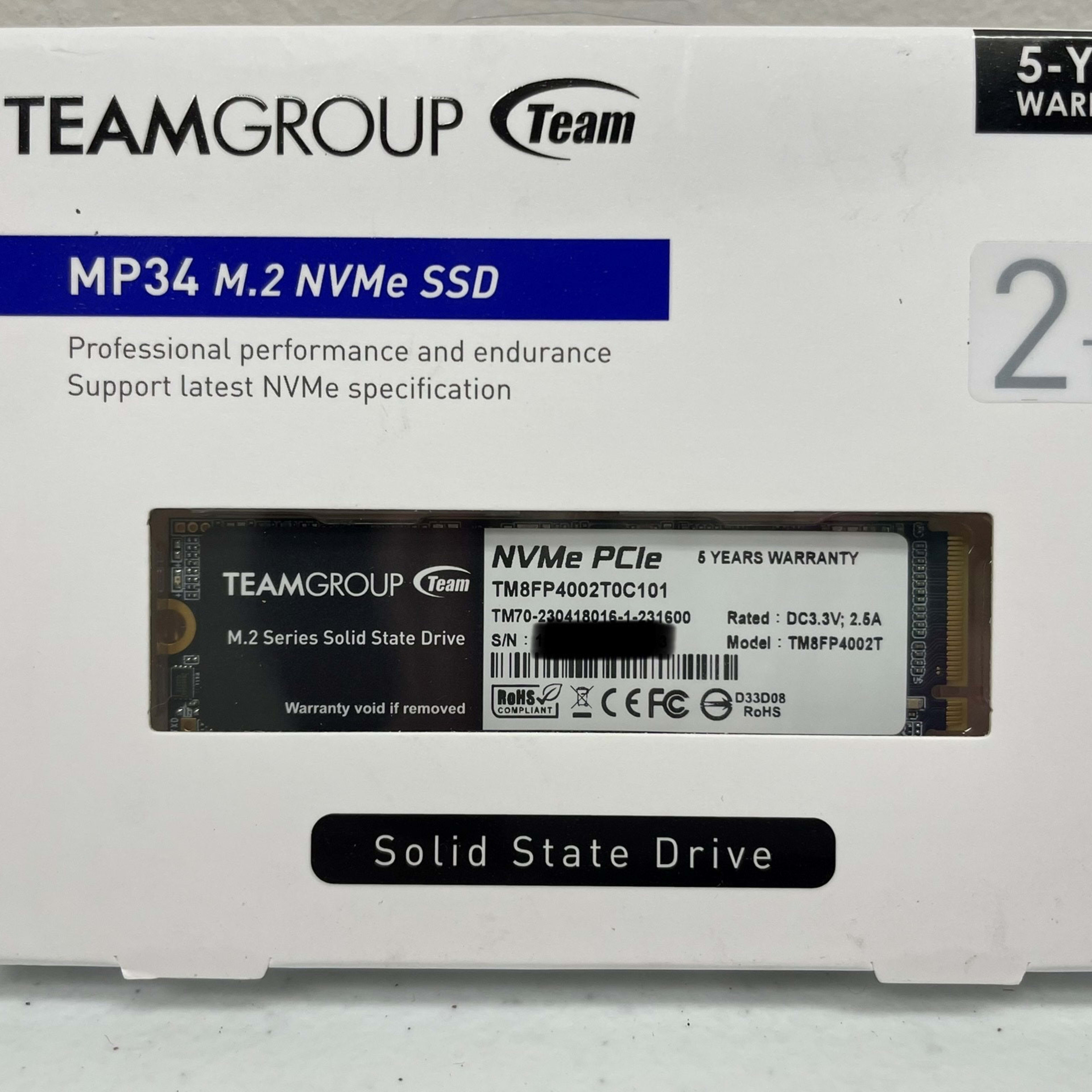 NEW TeamGroup 2TB MP34