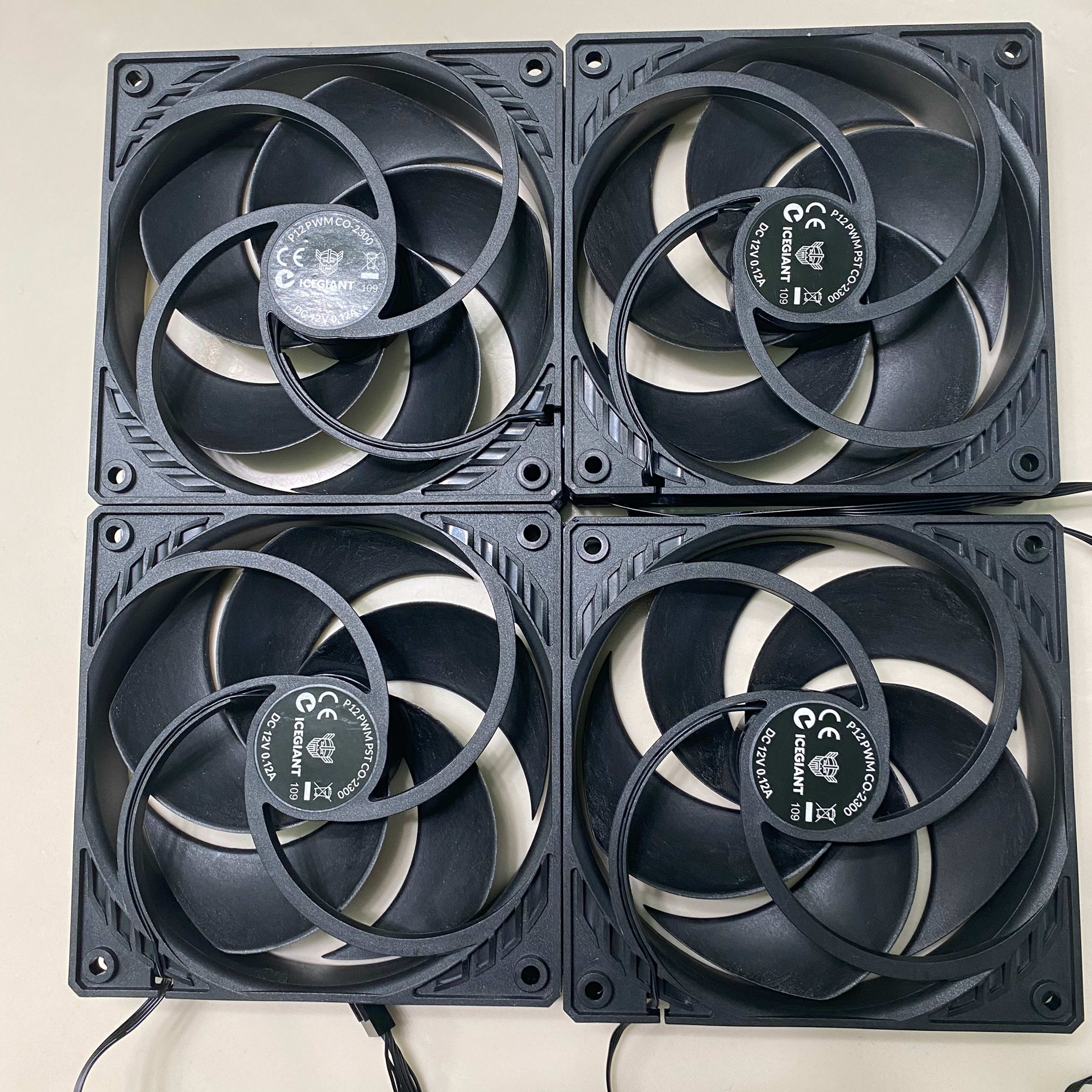 Ice Giant Modified Arctic P12 PWM Fans 120mm - 2300rpm - 4 PACK
