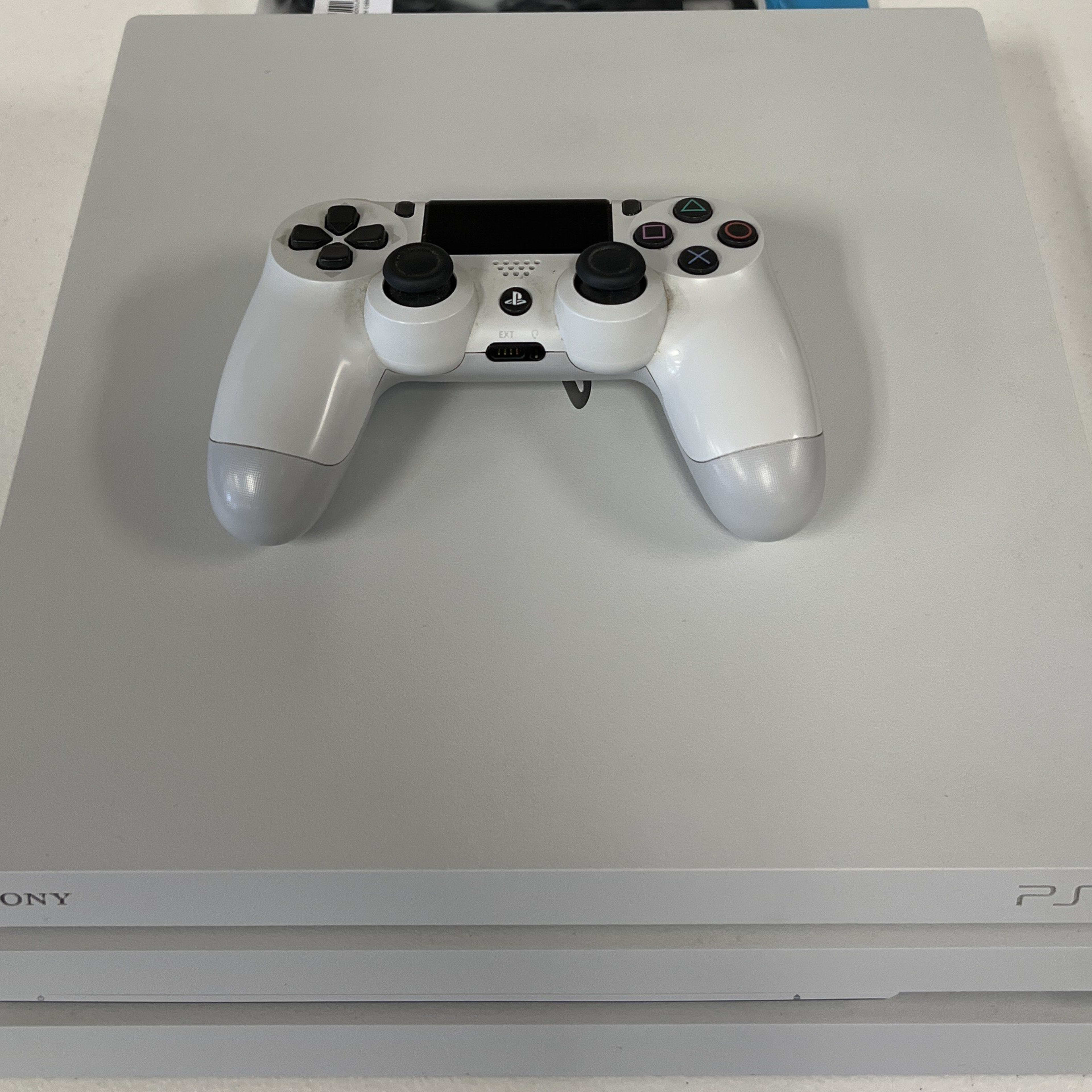 PS4 Pro Glacier White 1TB with power Cable and Controller