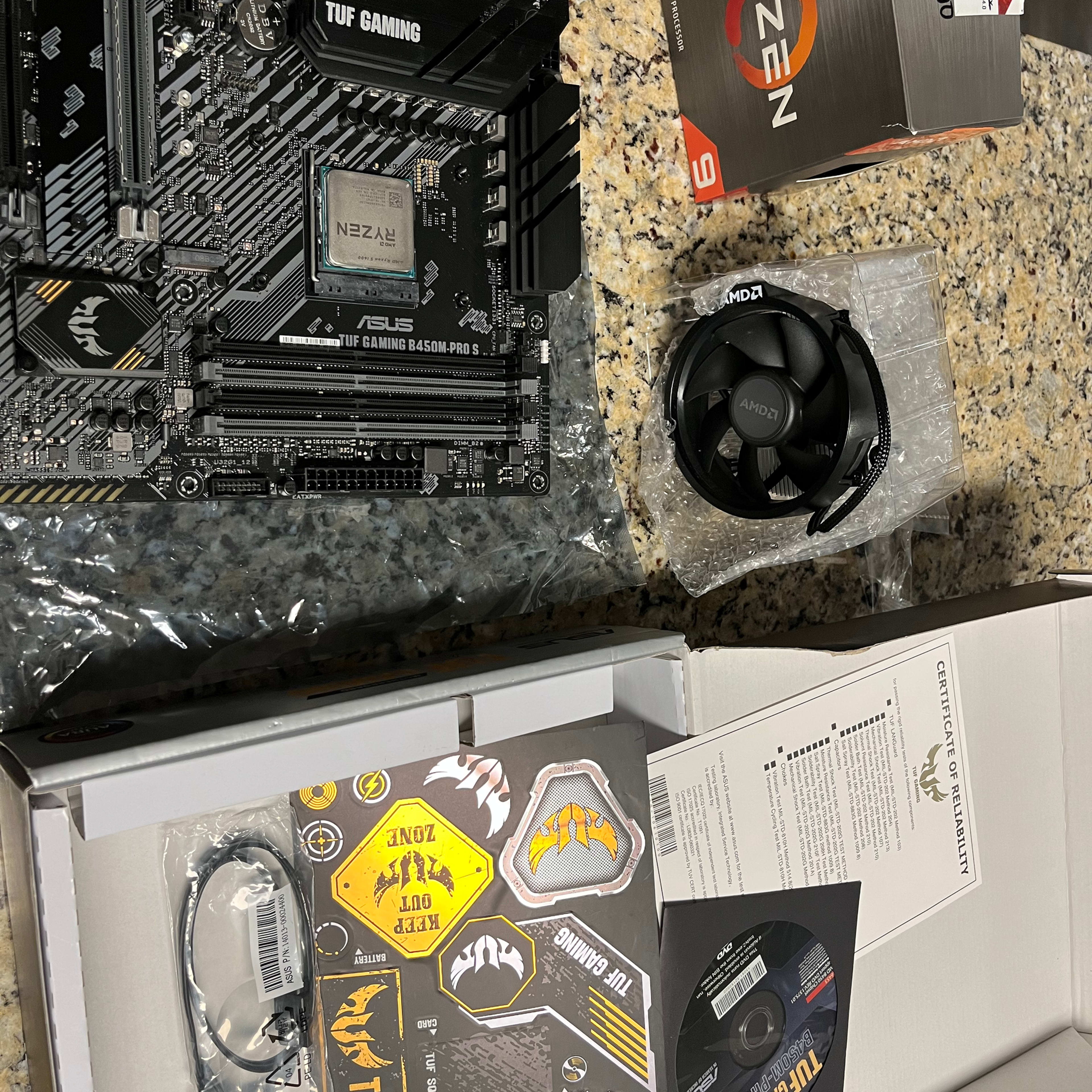 Asus B450M Pro S w/ Ryzen 5 1600AF Combo | Jawa