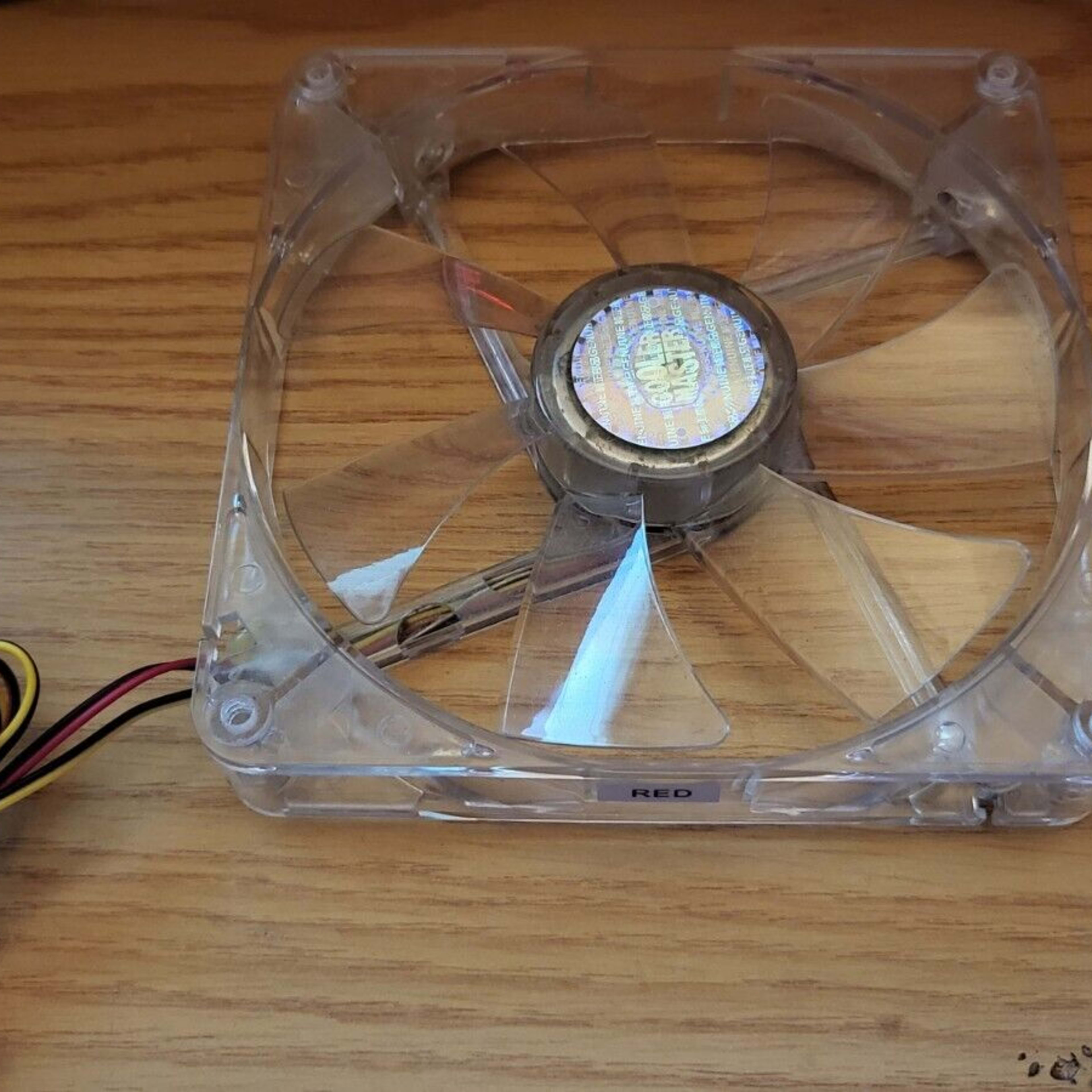 USED Cooler Master 140mm Clear Case Fan