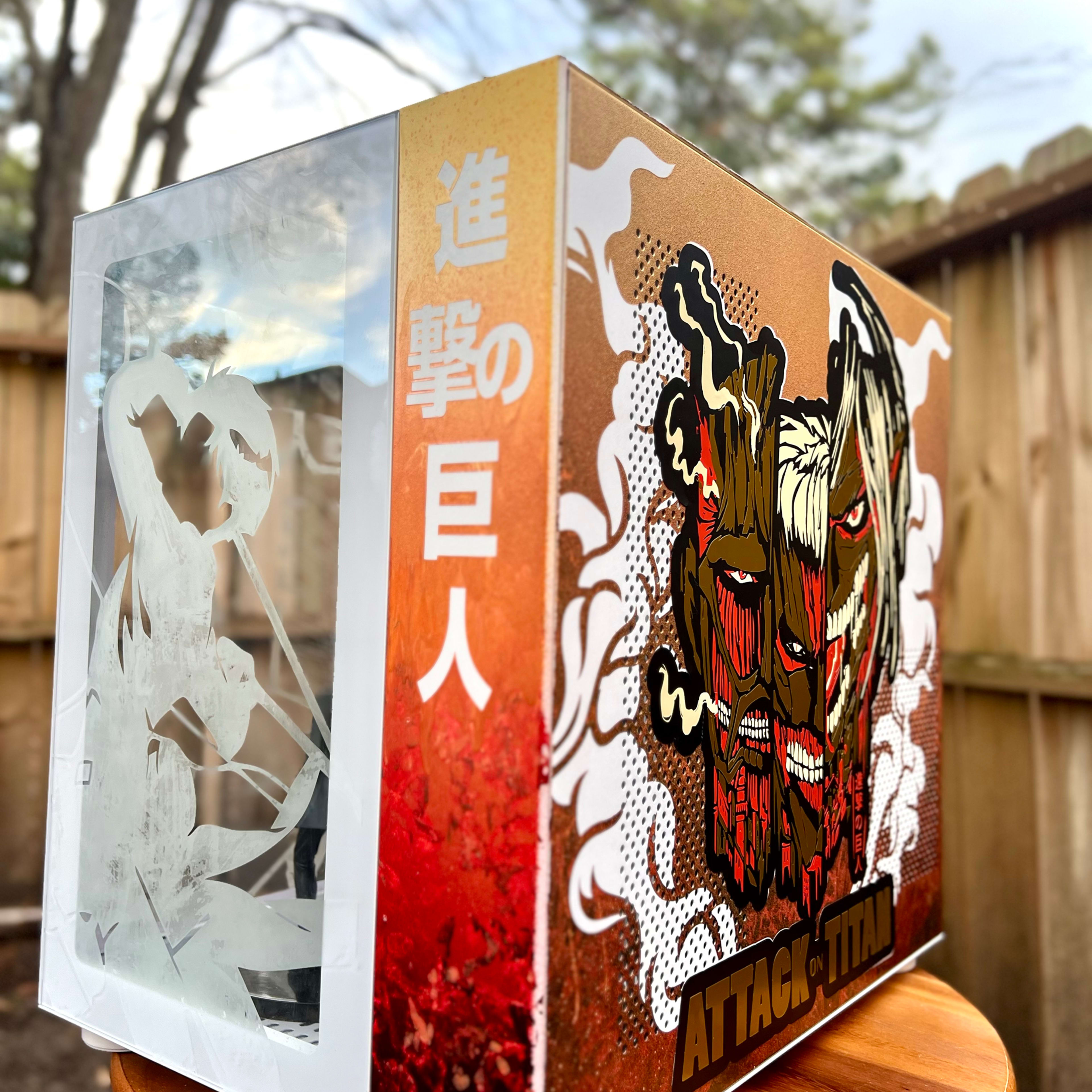 Custom Attack on titan PC Case - Eren