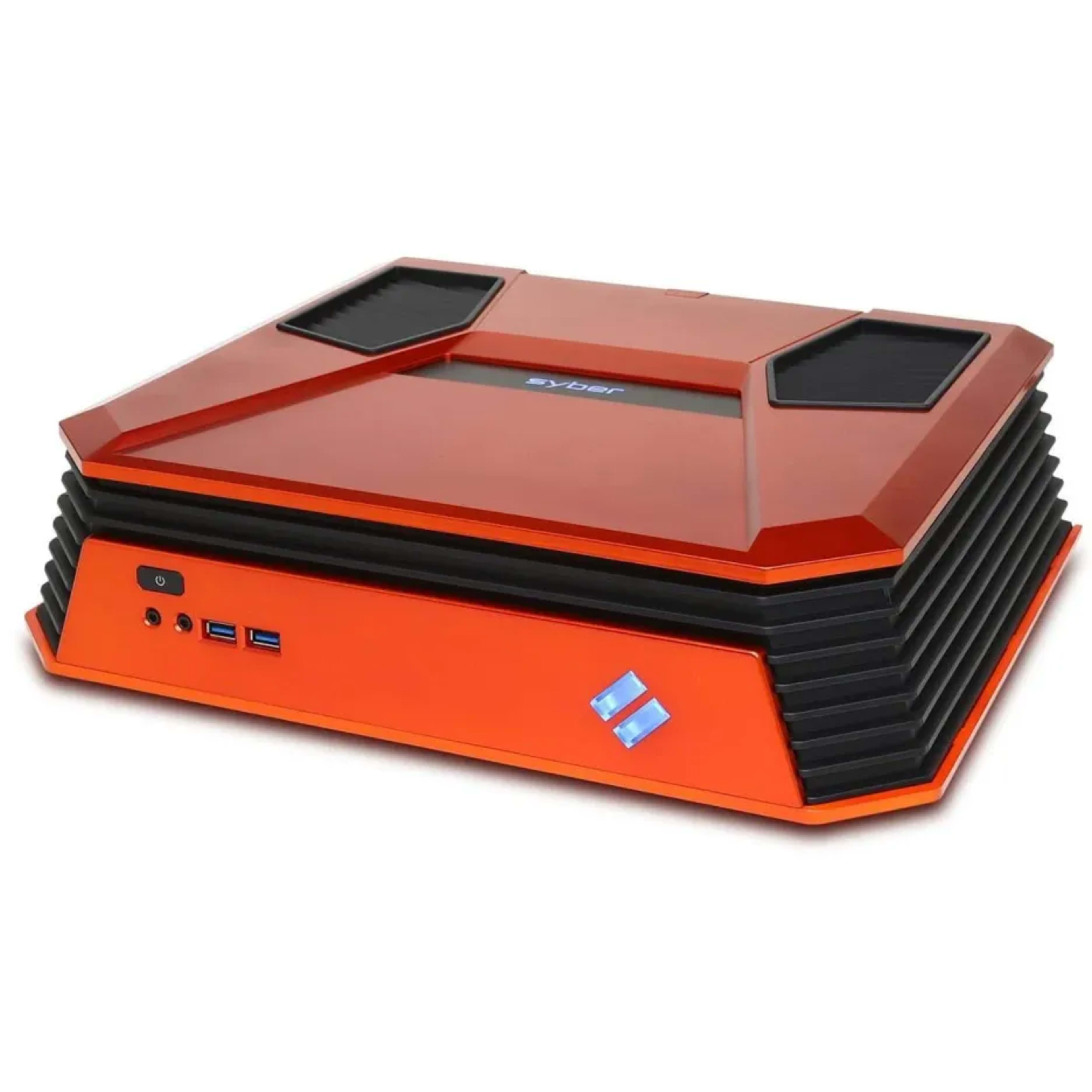 CYBERPOWERPC Syber SCC0100 Orange Mini ITX Gaming Case