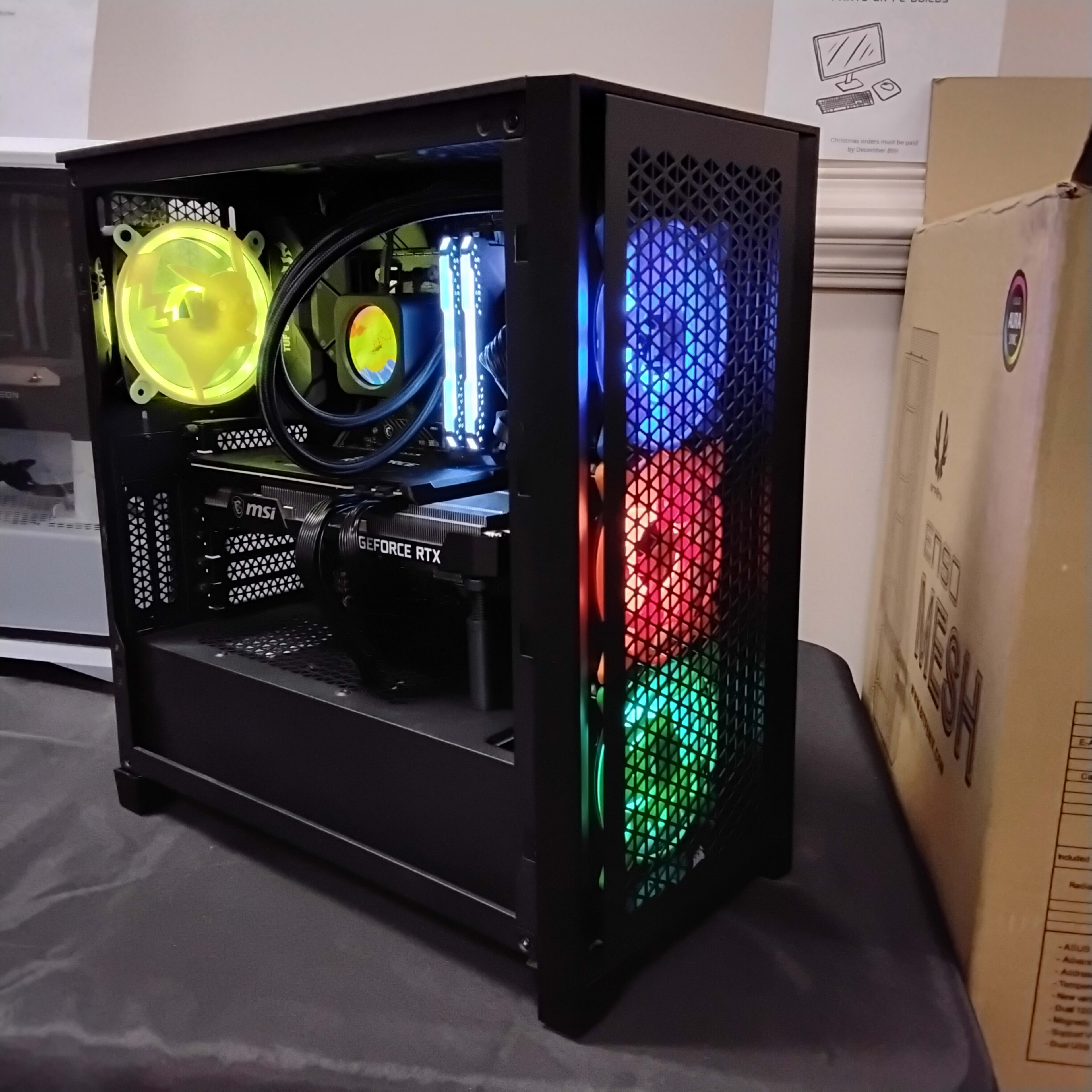 Pokemon themed Gaming PC | Ryzen 7 5700 | MSI 3070 VENTUS 3X OC | 32GB's of RAM | 500GB + 1TB NVME |