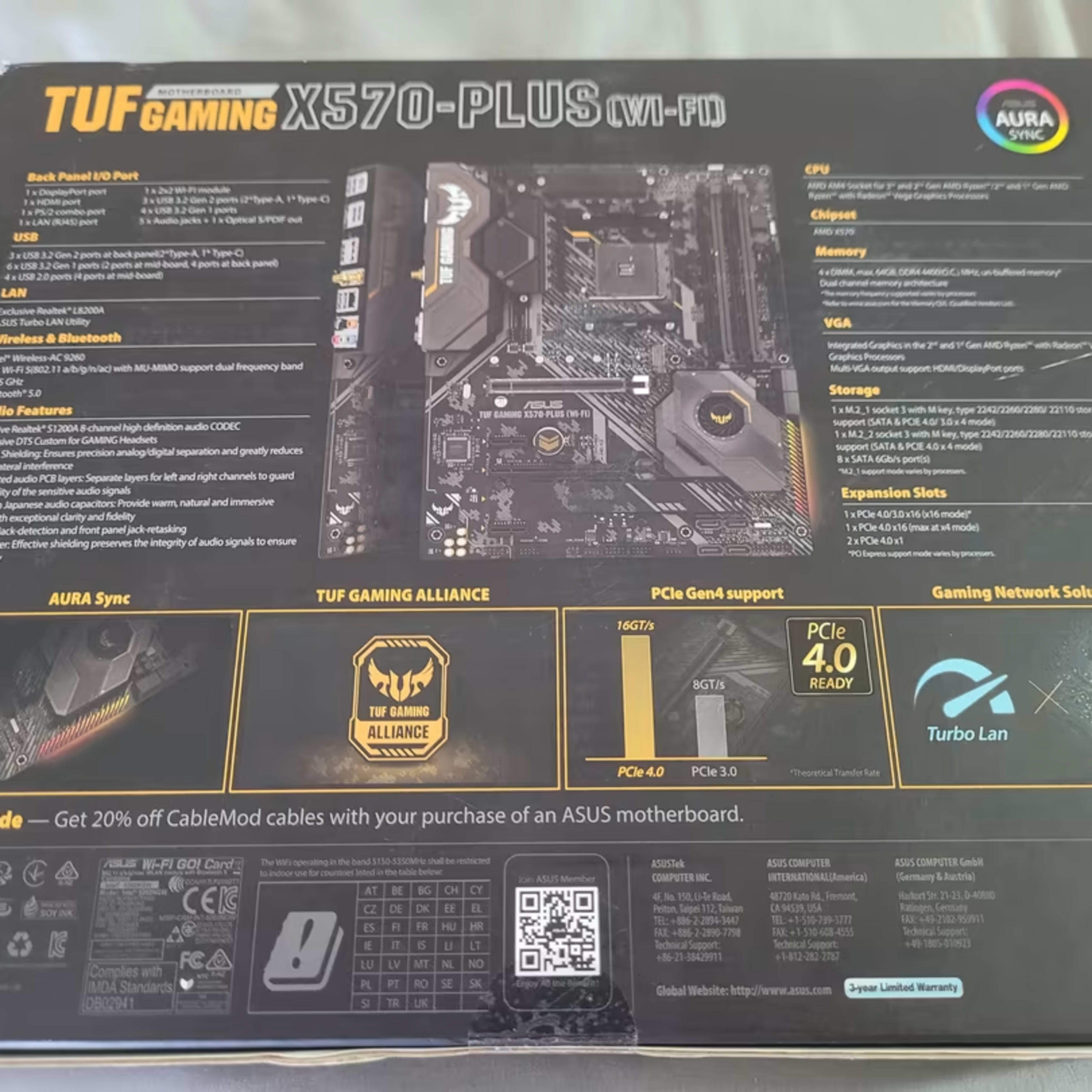 UNOPENED ASUS TUF Gaming X570-Plus WIfi