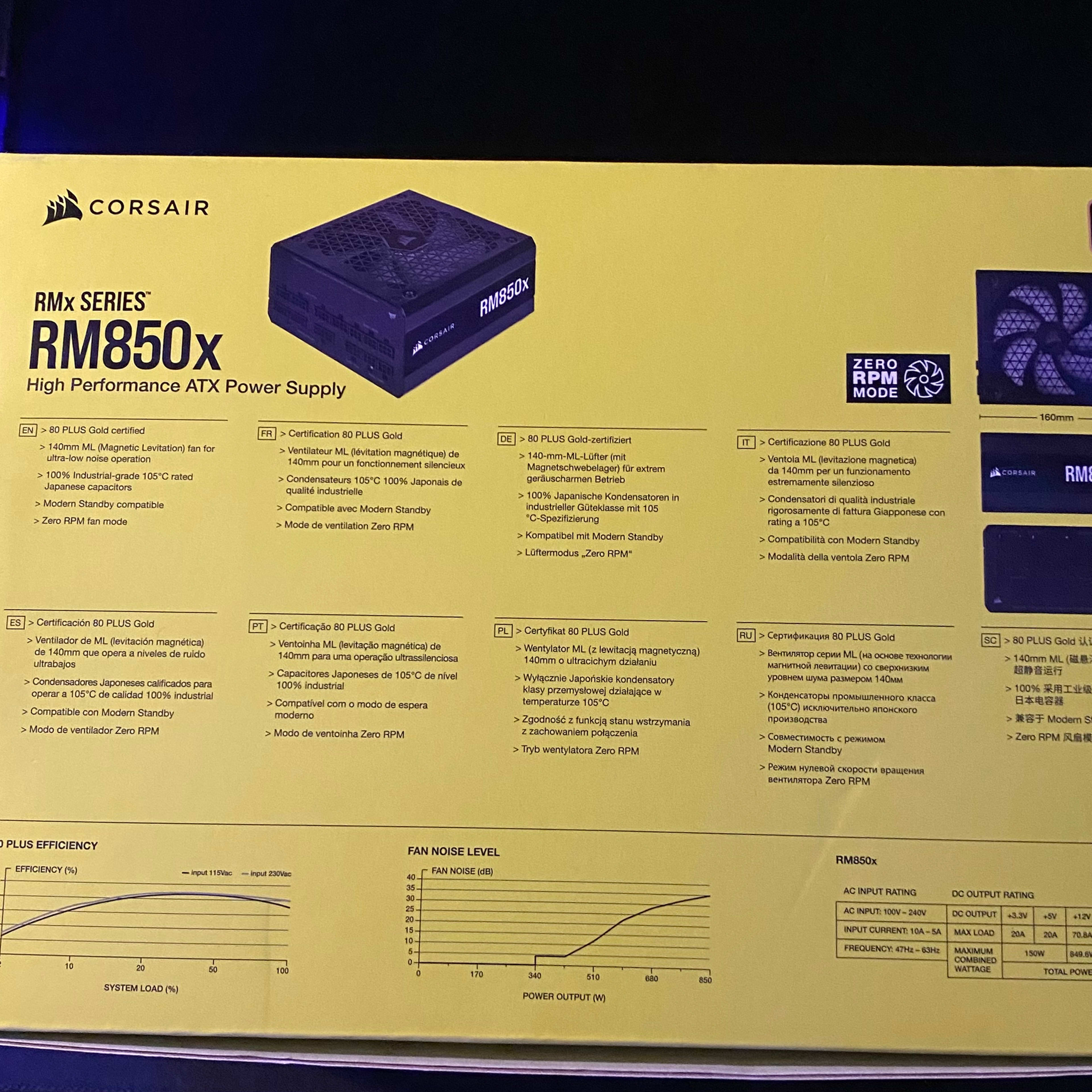 corsair rmx series rm850x 850w watts