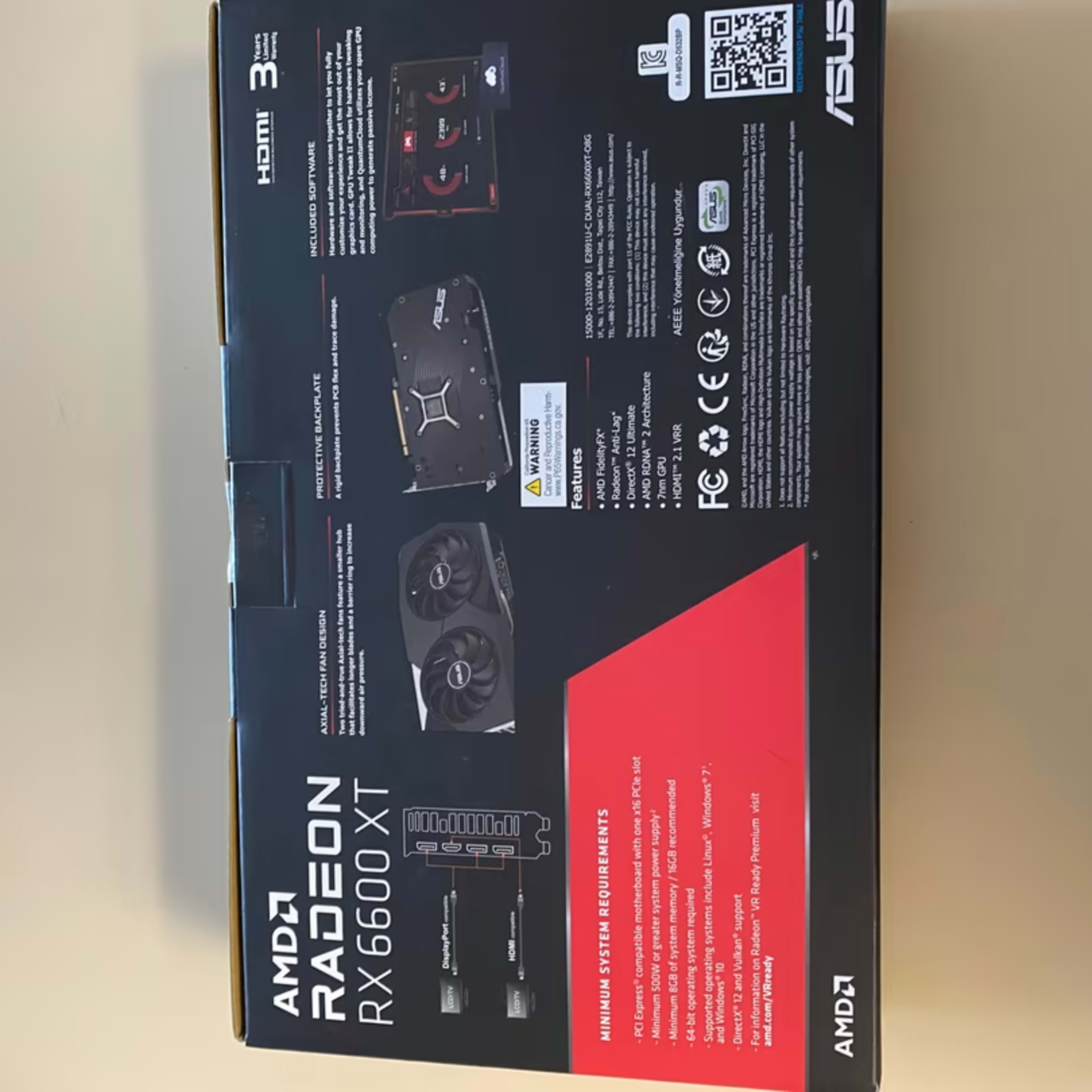 ASUS Radeon RX 6600 XT Dual OC