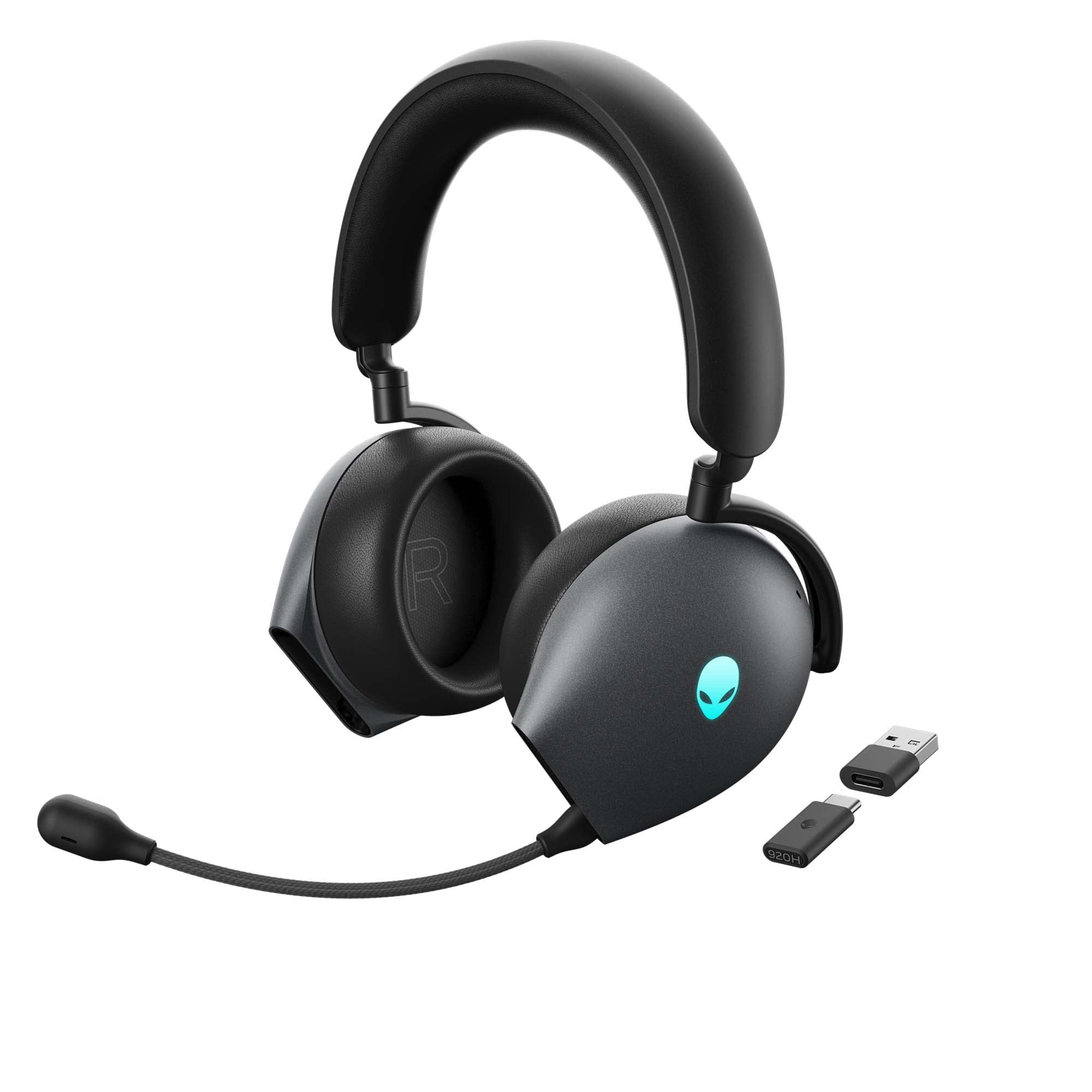 Alienware AW920H Tri-Mode Wireless Gaming Headset - Dark Side of the Moon (aka Black)