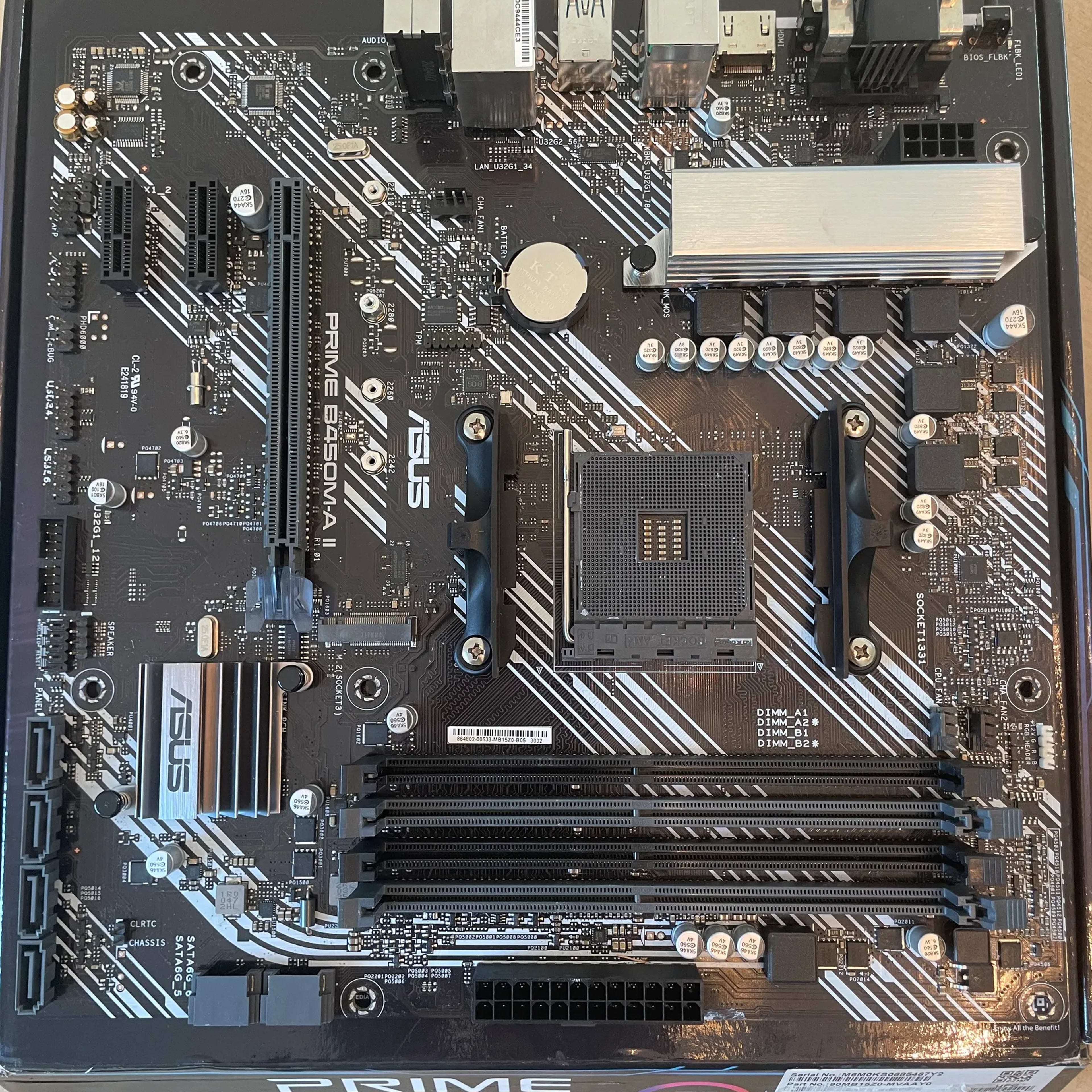 *For Parts* ASUS Prime B450M-A II Motherboard