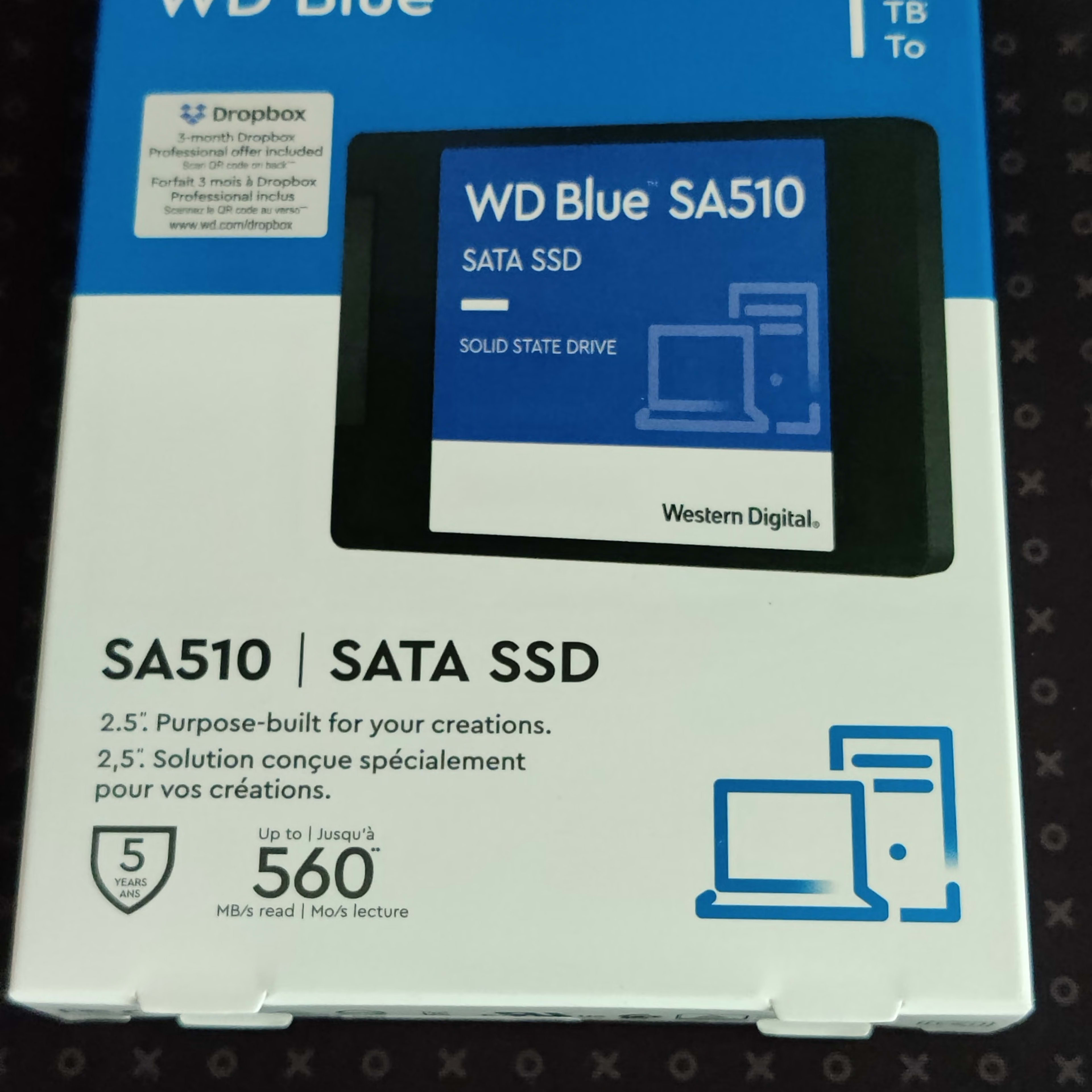 Western Digital SSD WD Blue SA510 2 To - 2.5