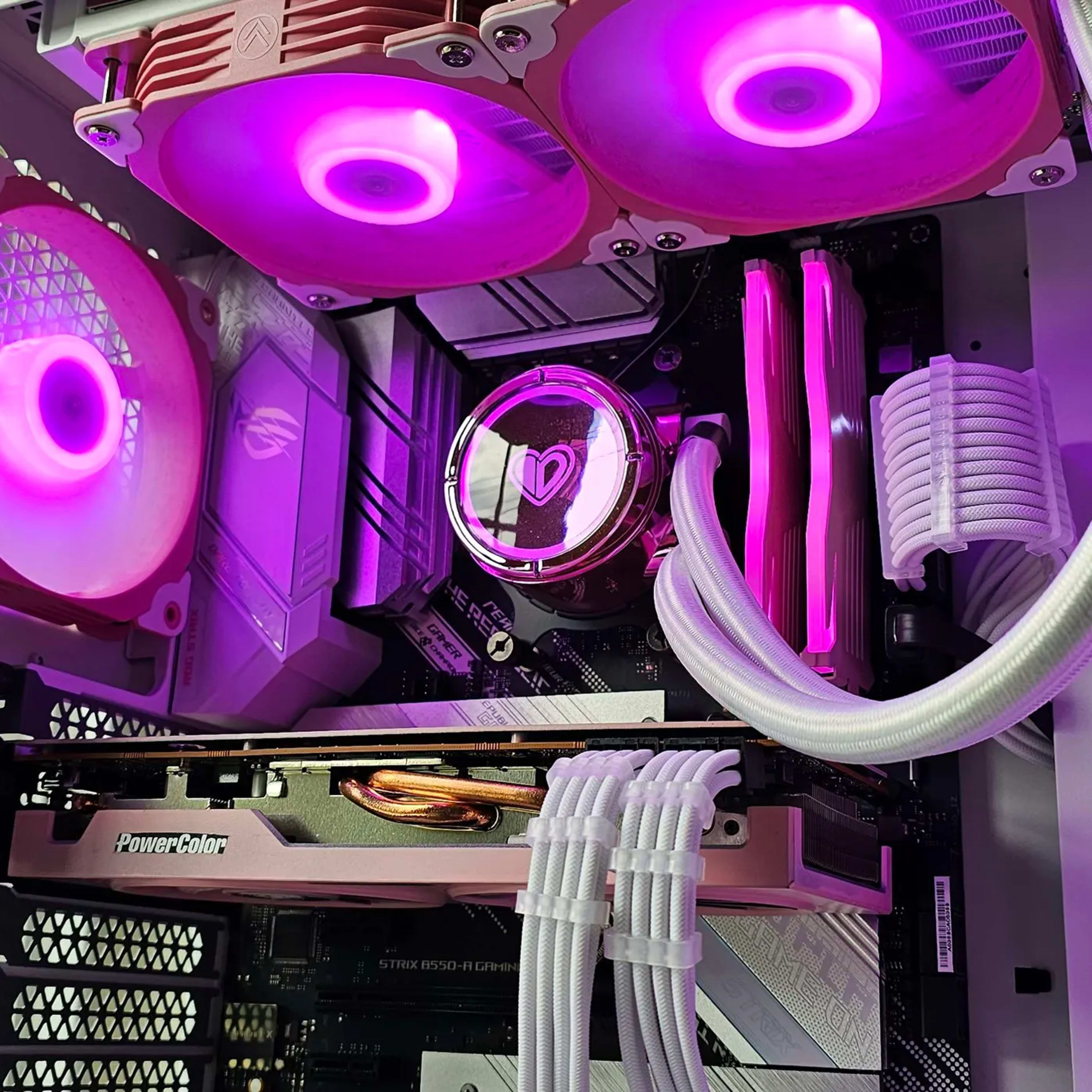 Rose 🌹 R5 5600x 6700xt 12Gb Pink Gaming pc