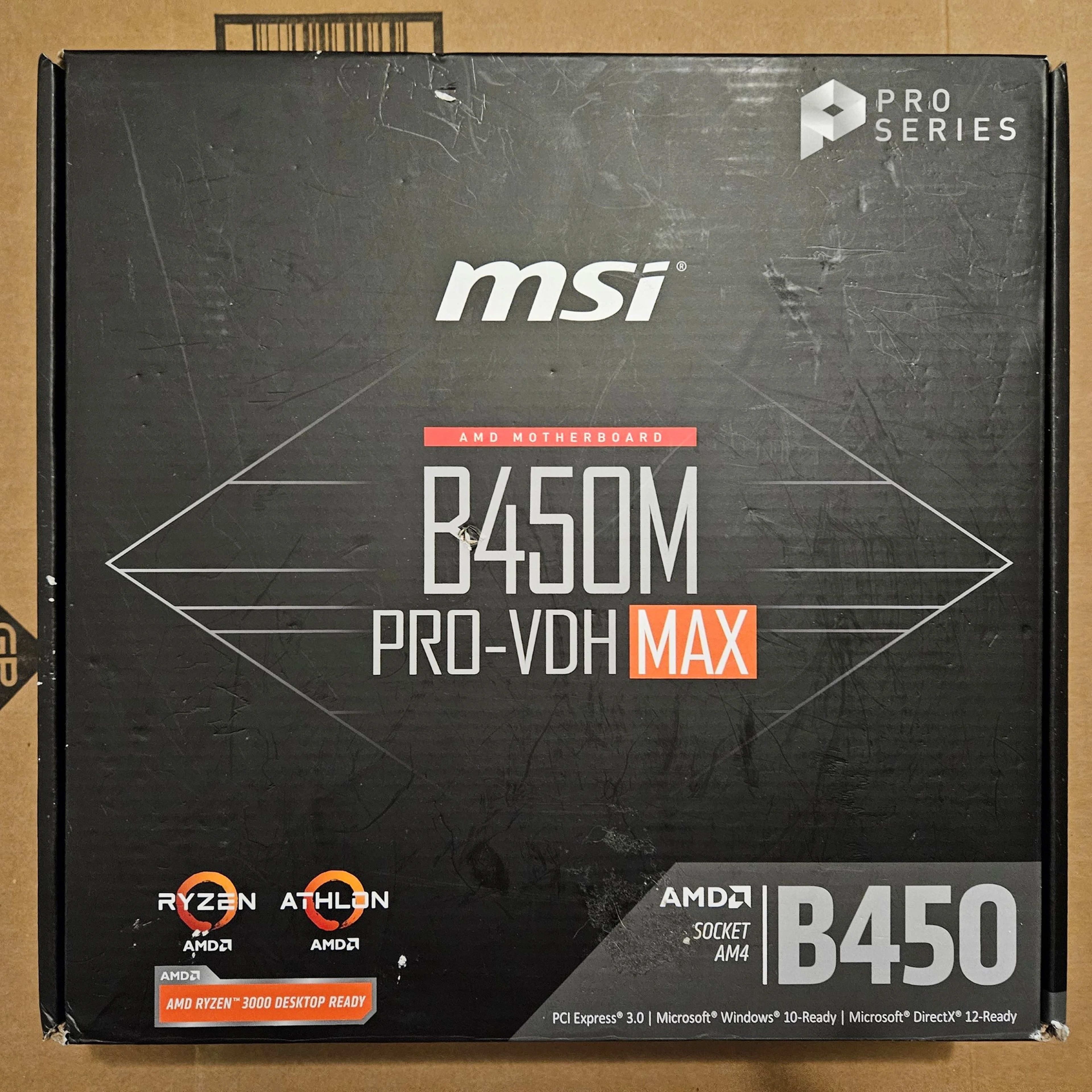 MSI B450M PRO-VDH MAX - Socket AM4 - USED